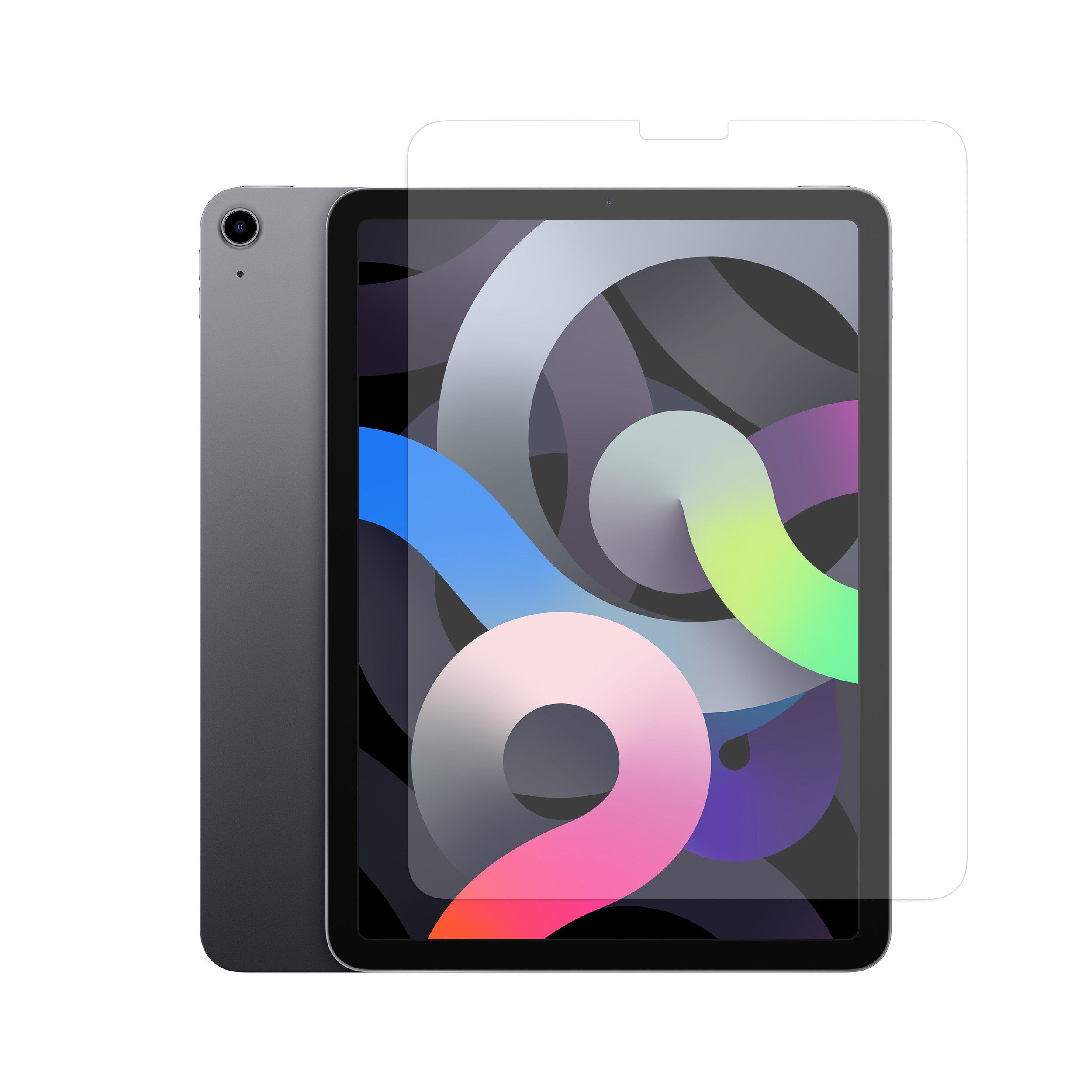 Ventarent Displayschutzglas Schutzglas Schutzfolie für Apple iPad Air 5. Generation (2022) für Apple iPad Air 5. Generation (2022), Apple iPad Air 4. Generation (2020), 9H Hartglas, Displayschutz, 3D-Touch fähig, iPad Air 5. Gen