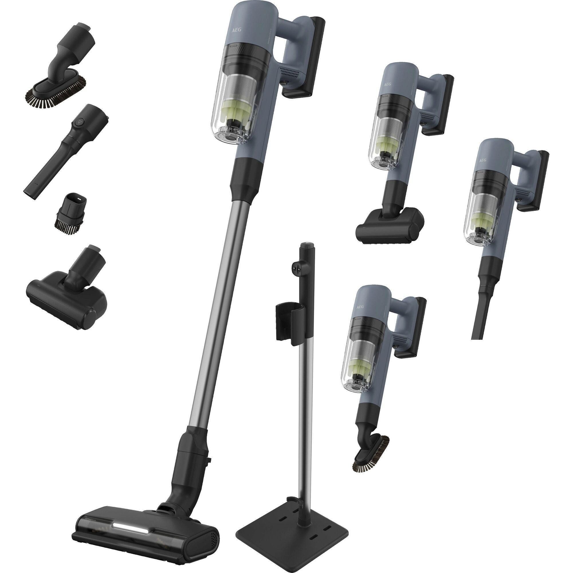 AEG Akku-Hand-und Stielstaubsauger AP72ABEPP 7000, Kabelloser Akku-Staubsauger mit Tierhaarbürste und LED-Licht
