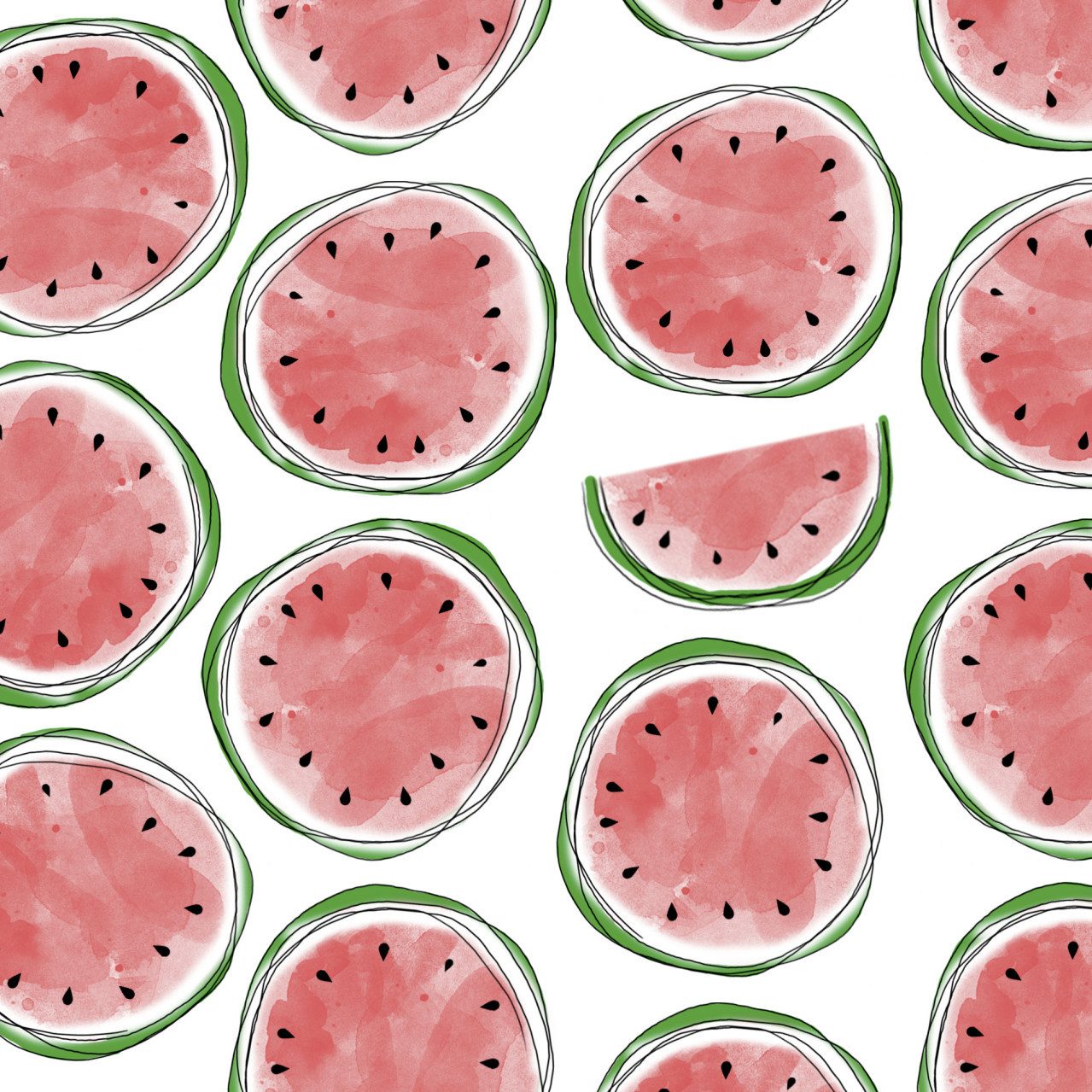 Braun+Company Atelier Papierserviette Braun & Company Servietten Melons 33 x 33 cm - -