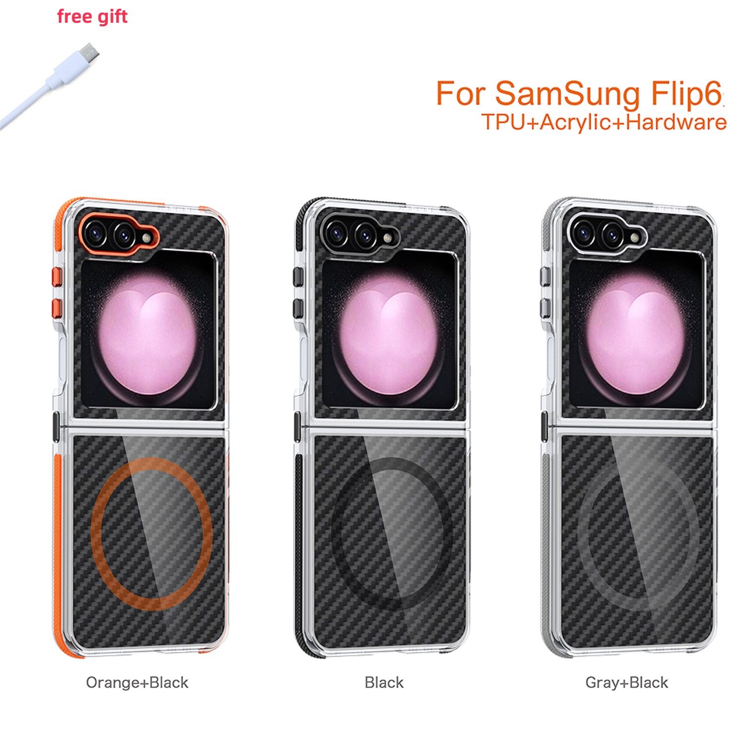 trends for living Handyhülle Hülle für Samsung Galaxy Z Flip 5 6 Handy Case Fallschutz Magsafe