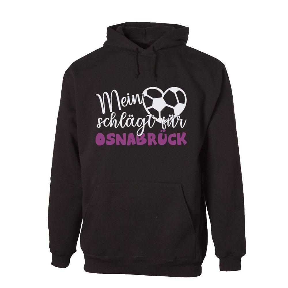 G-graphics Hoodie Mein Herz schlägt für Osnabrück Unisex Pullover mit einem Motiv für den echten Fan