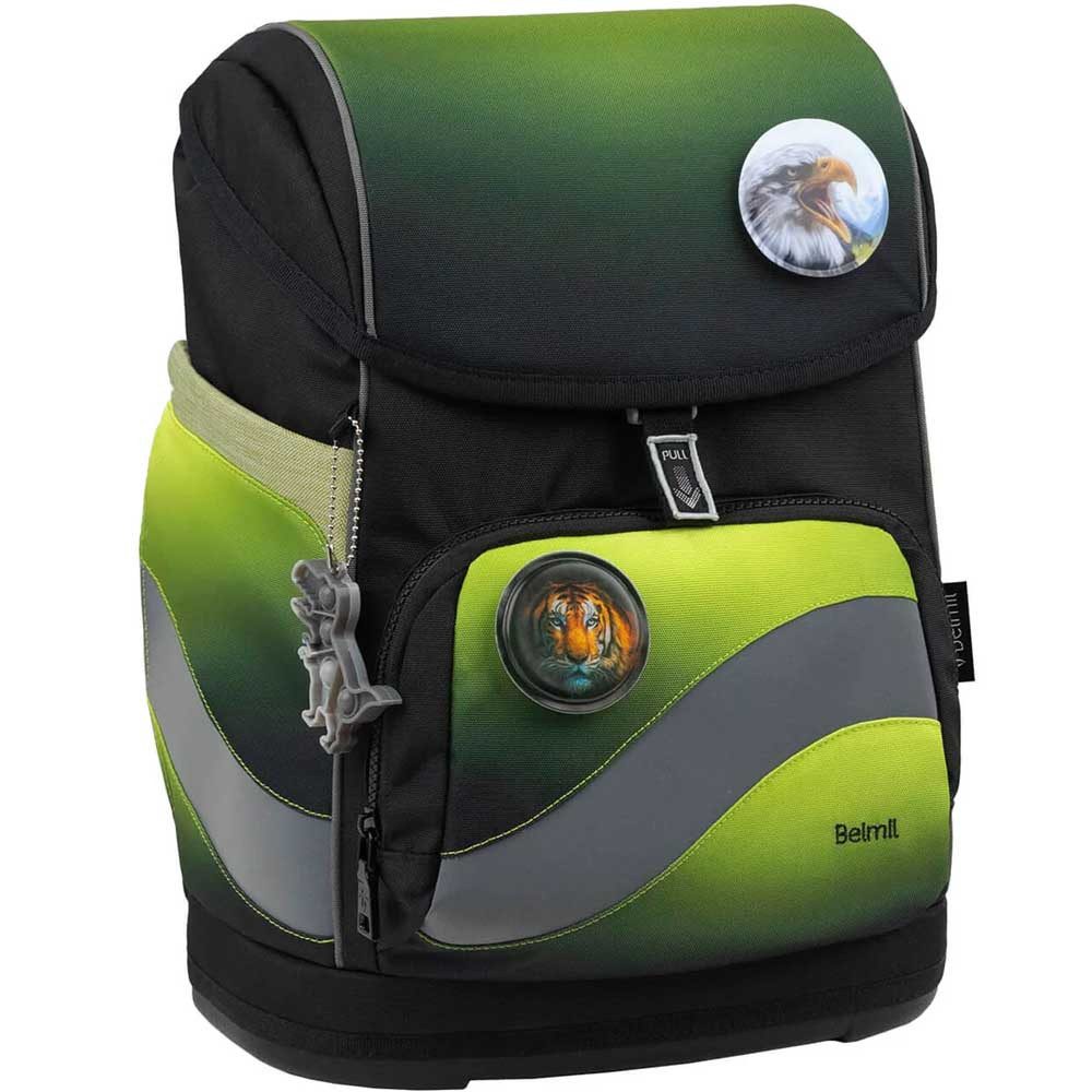 Belmil Schulranzen Set Premium Smarty Plus 11-teilig 2024 Jungen Black Green