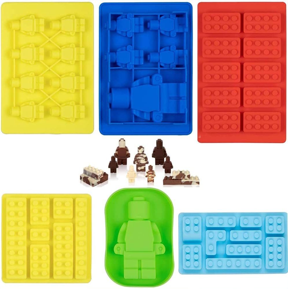 TUWENA Pralinenform 6 Stück Schokoladenformen, Silikon-Bonbonformen, (6-tlg)