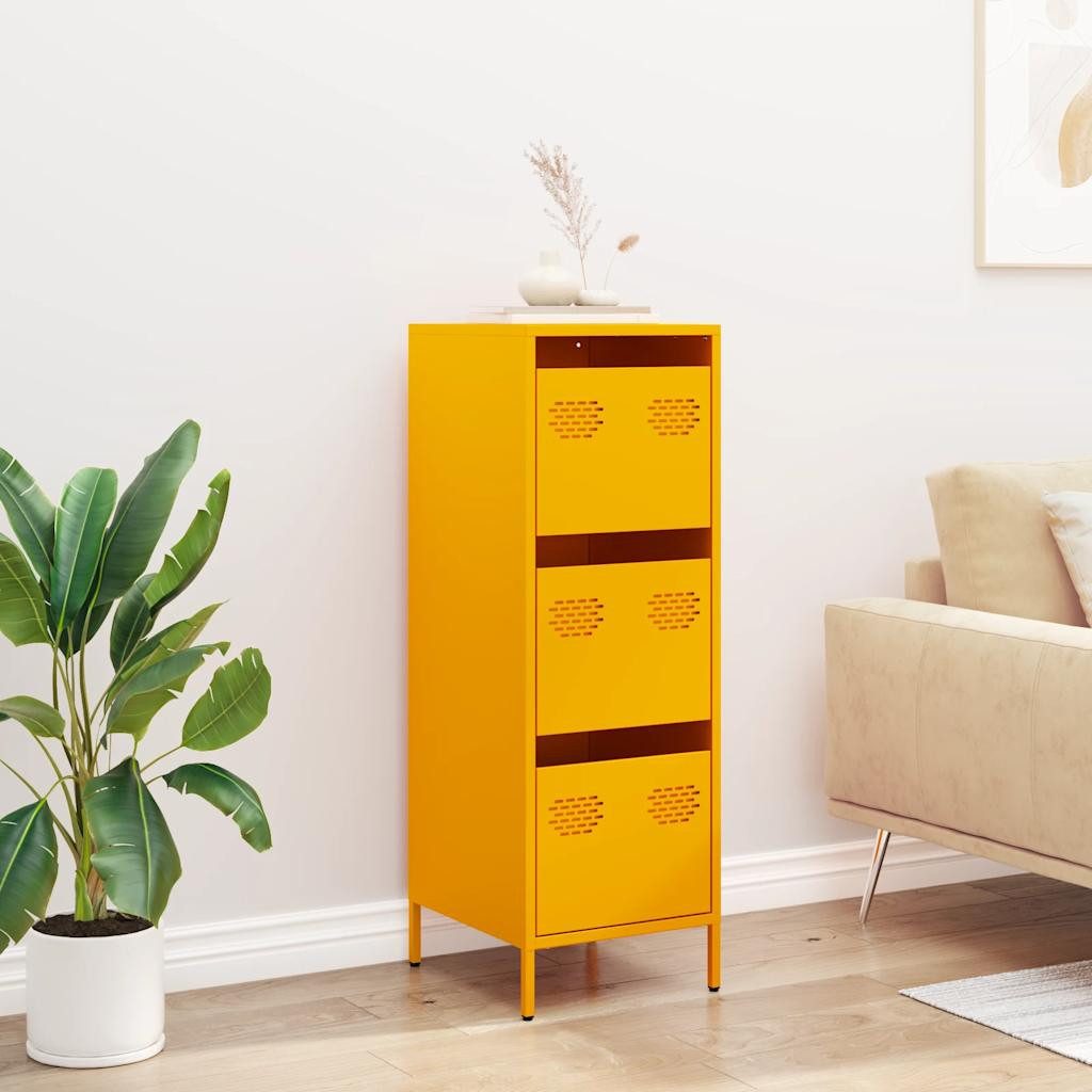 vidaXL Highboard Highboard Senfgelb 39x35x103,5 cm günstig online kaufen