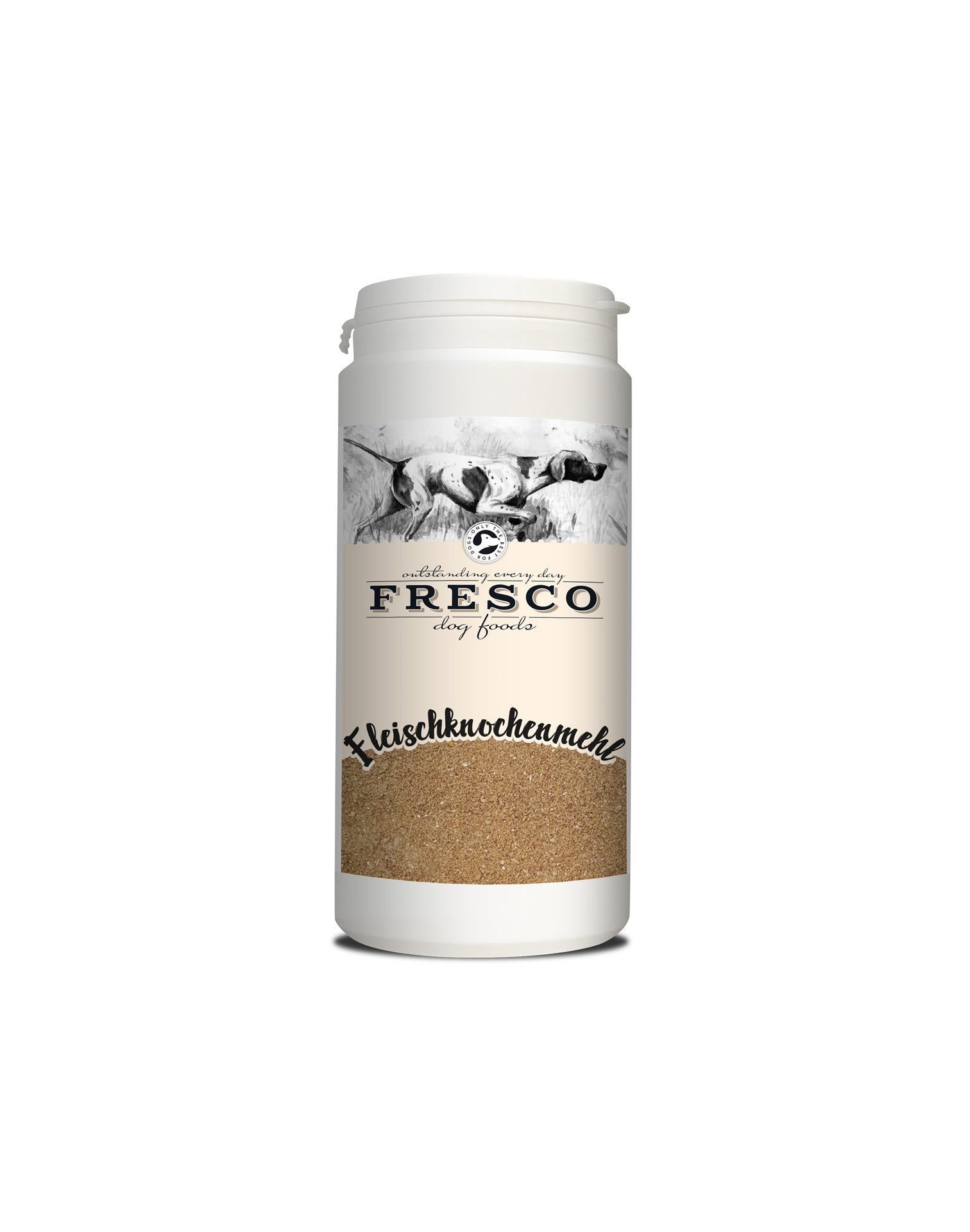 Fresco Dog Fleischknochenmehl 250g, BARF Hundefutter Zusatz vom Schwein, BARF für: Hunde