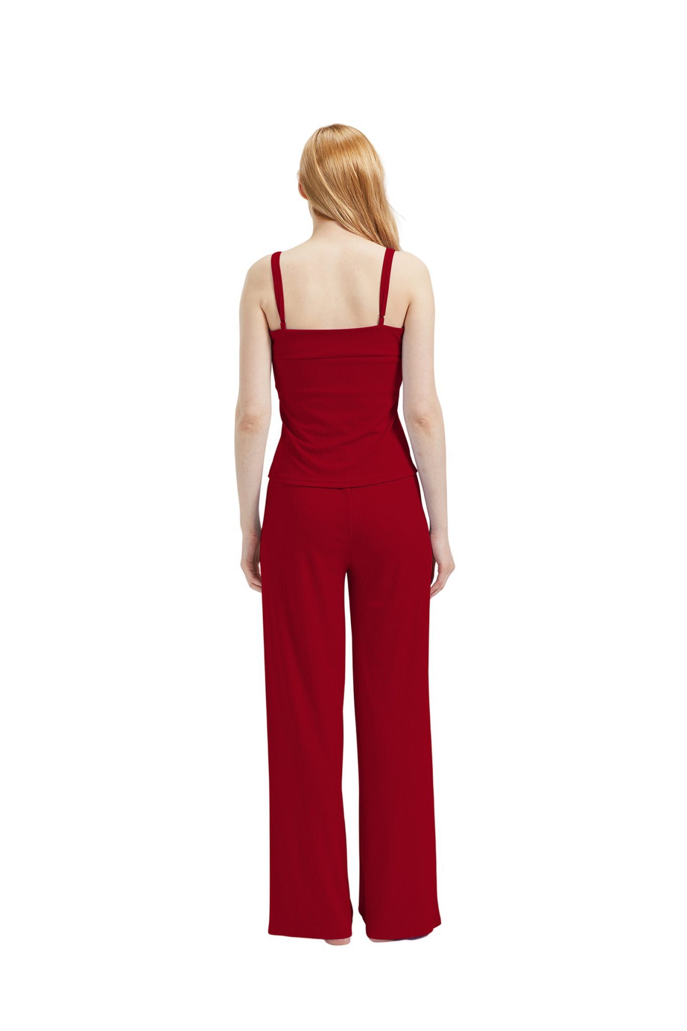 M-Diamant Schlafanzug Damen Pyjama-Set Damenwäsche V-Ausschnitt 3 teilig (S günstig online kaufen