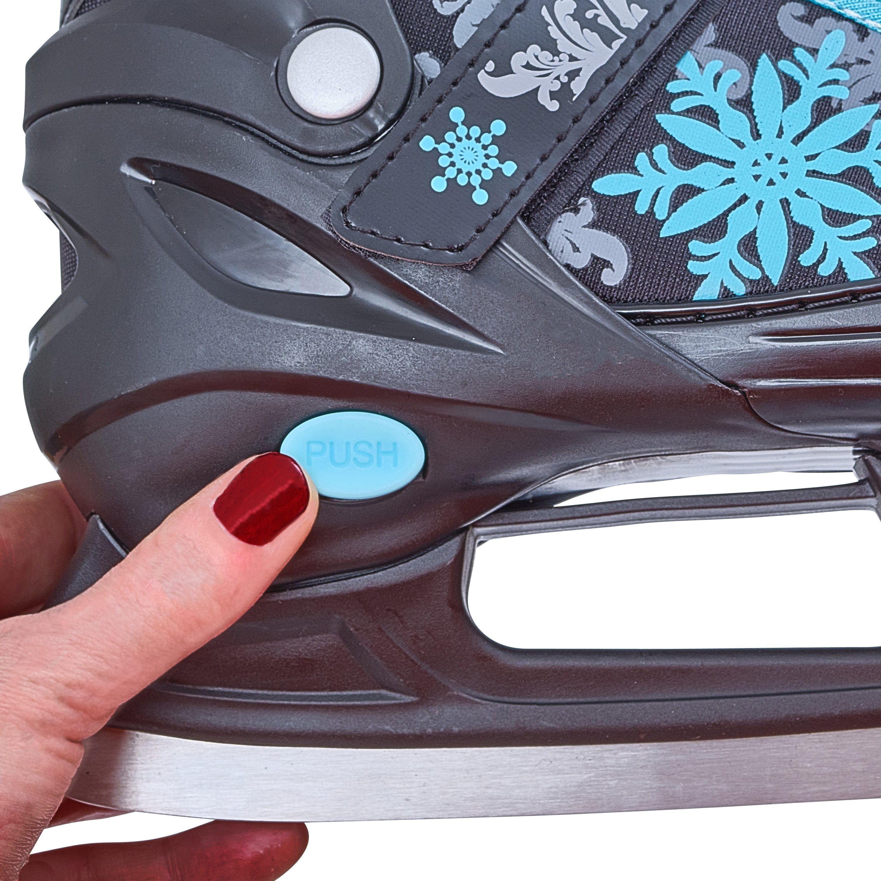 Apollo Schlittschuhe Schlittschuhe größenverstellbar Ice Skates X-Pro, Größenverstellbar, dreistufige Sicherung