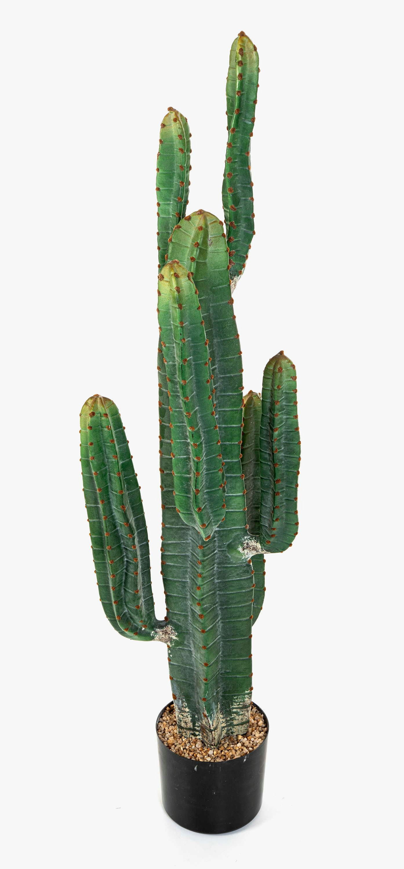 Kunstkaktus Deko Säulenkaktus ELKURUD, grün-rot, 115cm Säulenkaktus, artplants, Höhe 115.0 cm