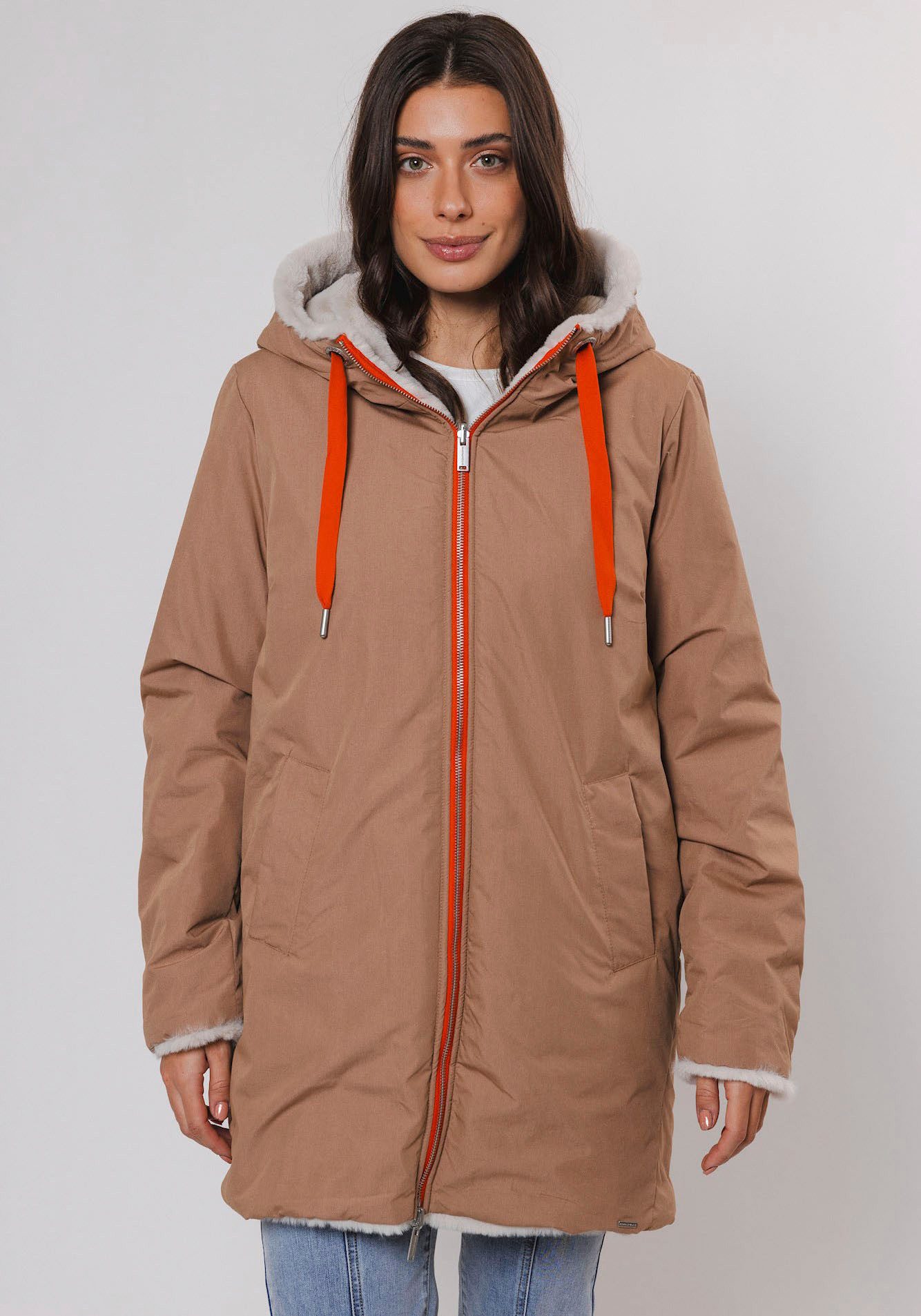 Rino & Pelle Parka mit kontrastfarbenen günstig online kaufen