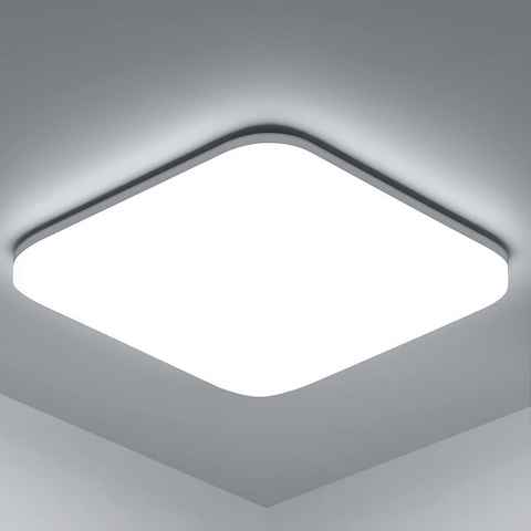 ZMH LED Deckenleuchte Rund 18/24W Badlampe-IP54 Wasserfest Modern für Badezimmer Flur, Augenschutz,Flimmfrei, LED fest integriert