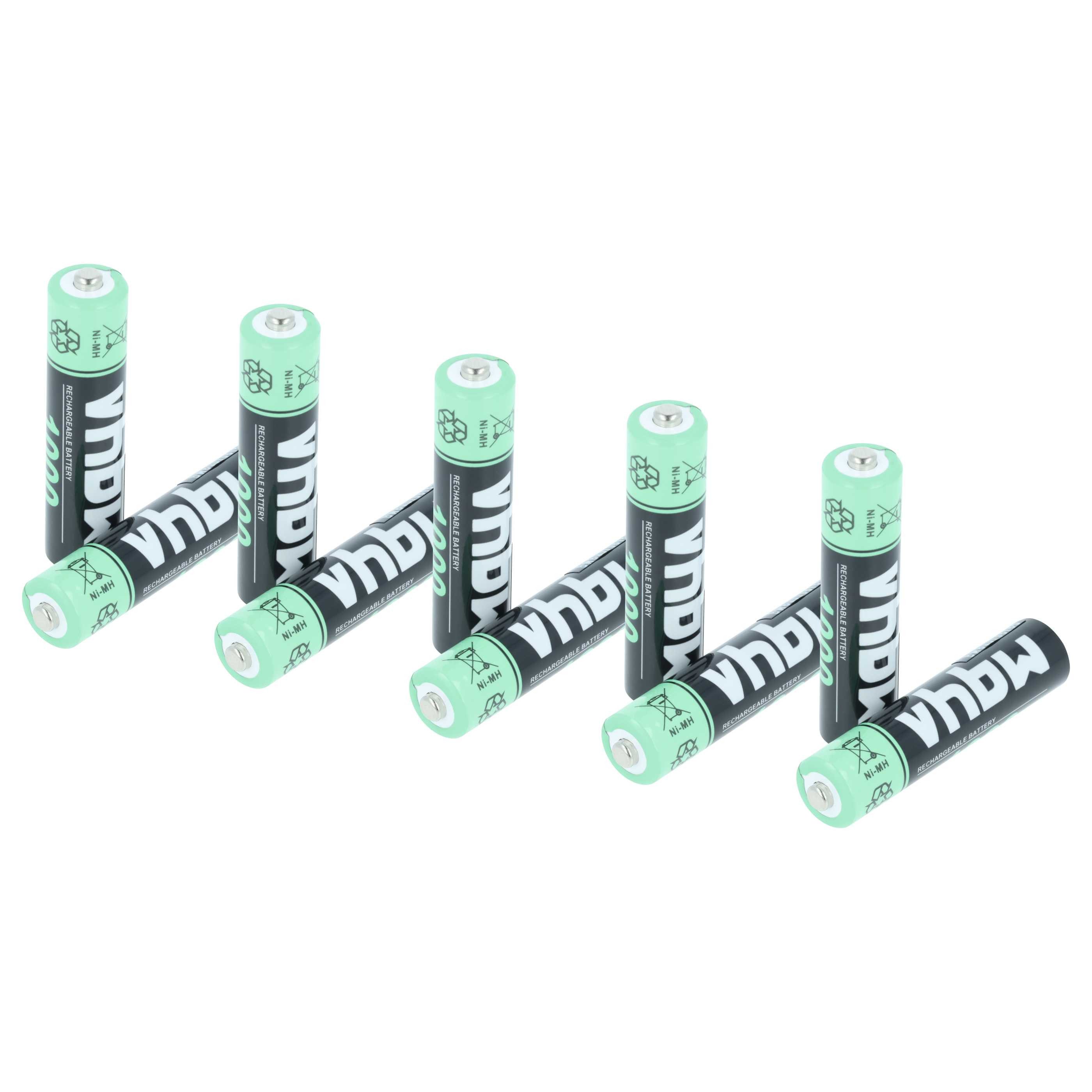vhbw Akku passend für Angelcare AC423D, AC701, AC423, AC420, AC420D, AC401, Akku Akku NiMH 1000 mAh (1,2 V, 10 St), Kompatible Akkuzellen, Für AAA Anwendungen z.B. Taschenlampen
