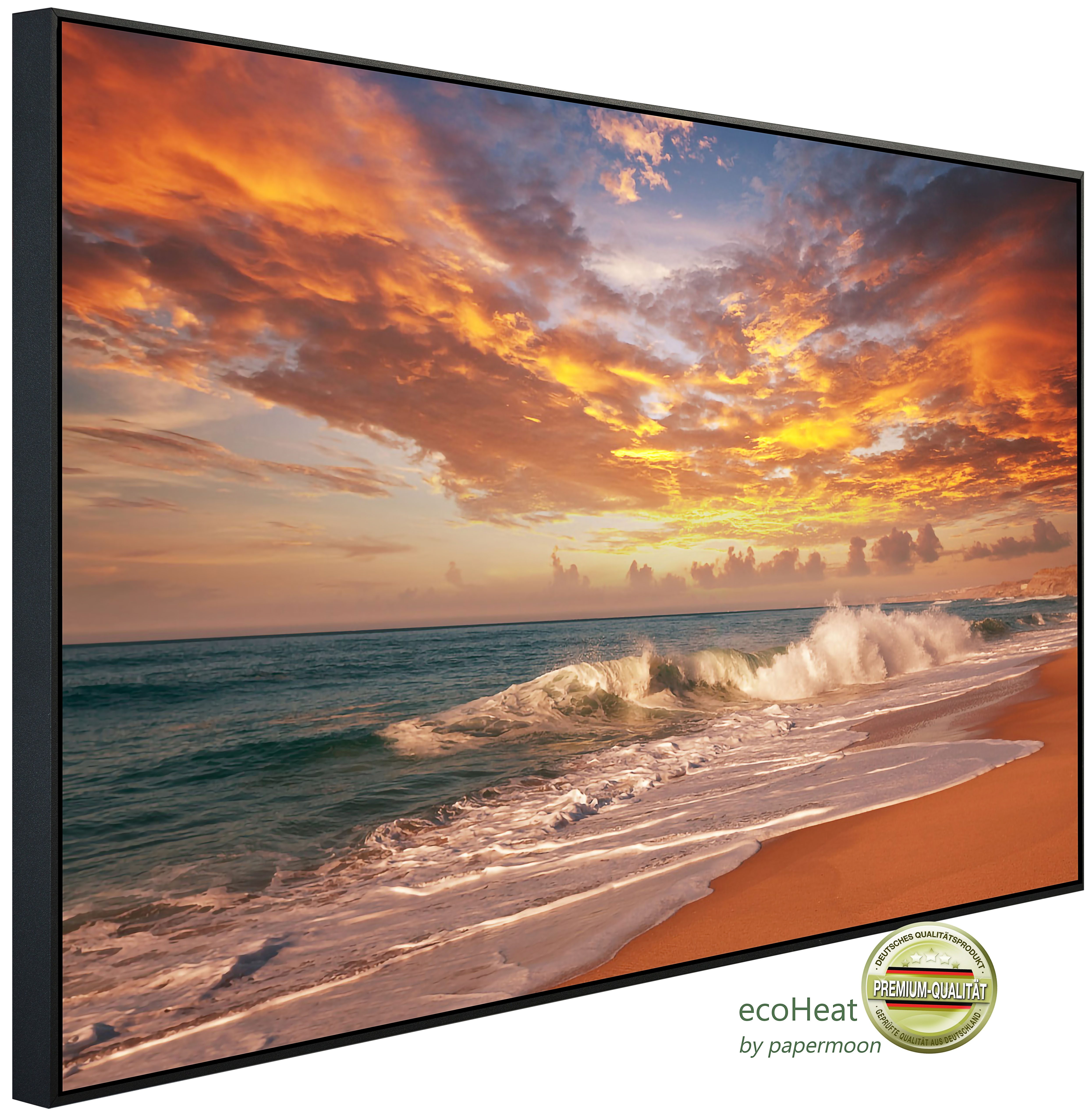 Papermoon Infrarotheizung INFRAROT-BILD-HEIZUNG, Meeressonnenuntergang, TÜV-Rheinland/GS zertifiziert, angenehme Strahlungswärme