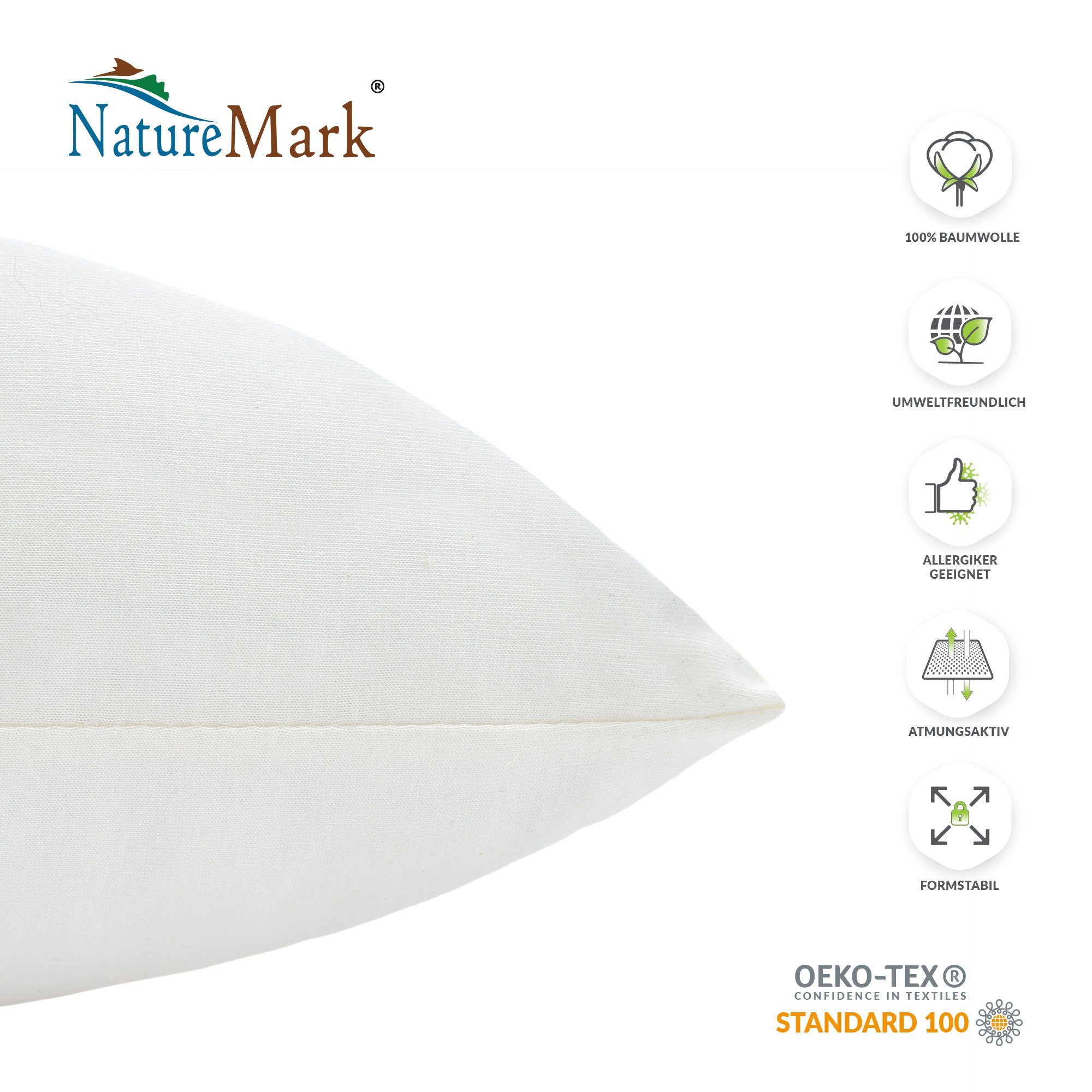 NatureMark Kissenbezüge 2er Pack Jersey Kissenbezug günstig online kaufen