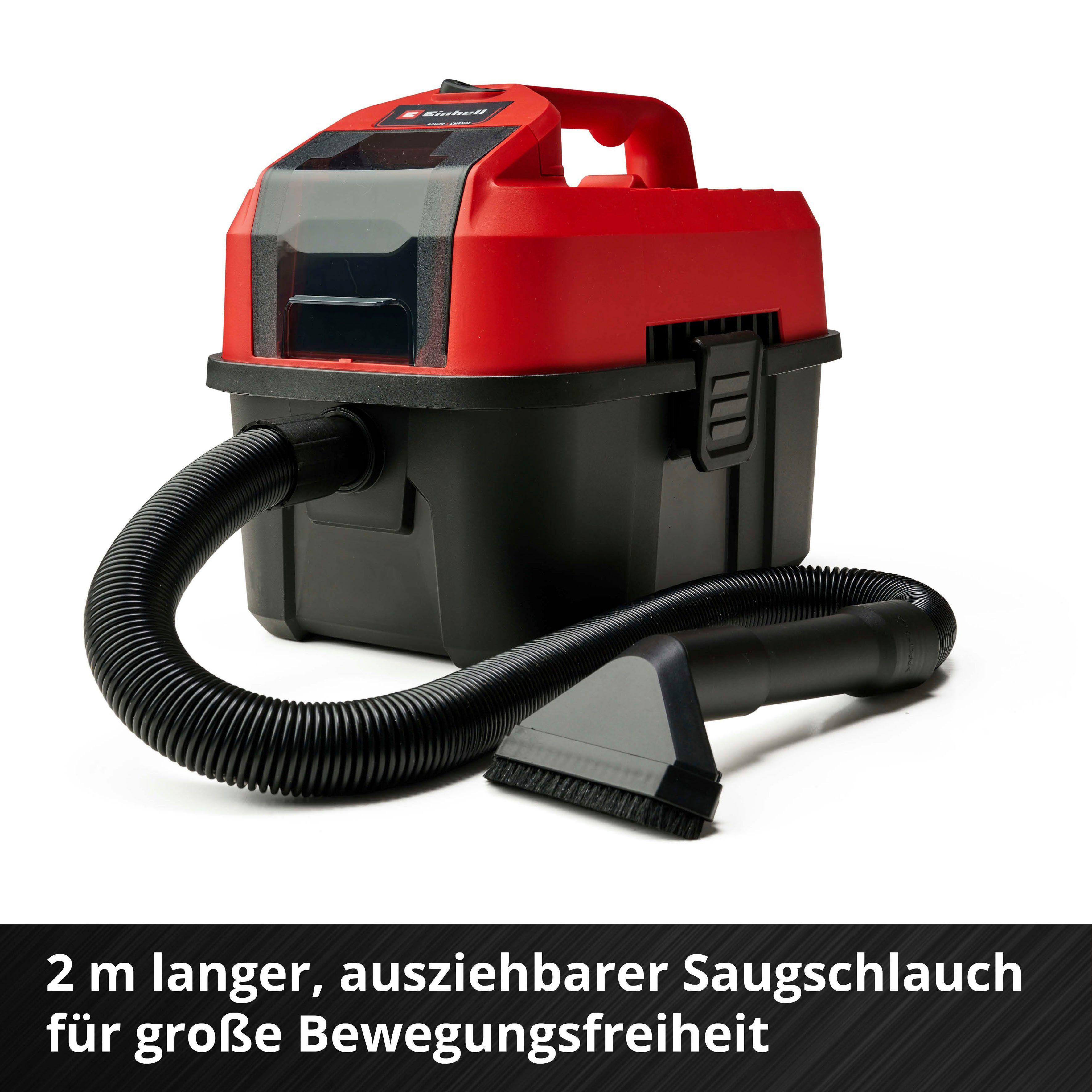 Einhell Nass-Trocken-Akkusauger TE-VC X-Change, Li-Solo, Power W, 900 mit Beutel, ohne Ladegerät Akku 18/10 und