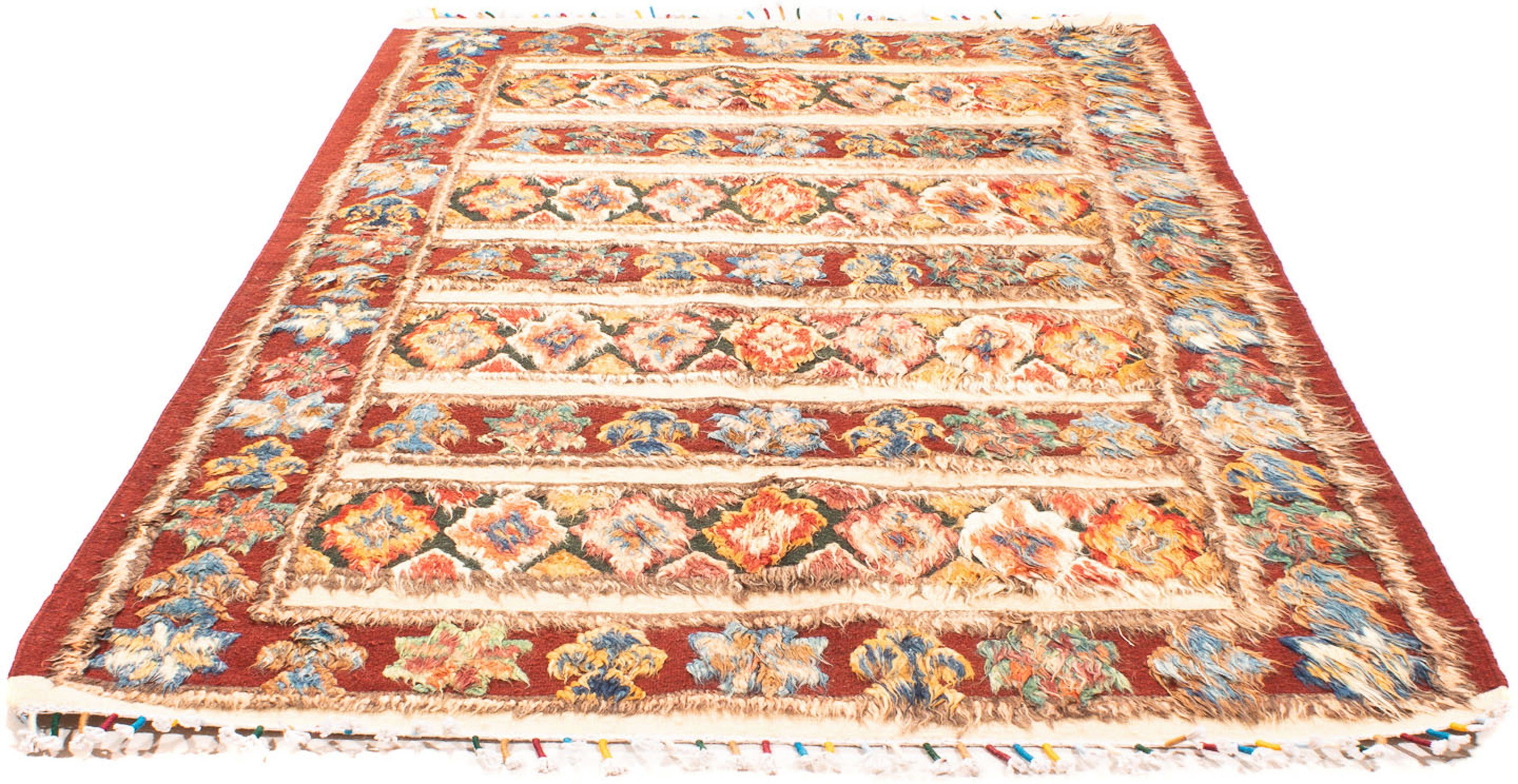 Wollteppich Berber - 231 x 150 cm - mehrfarbig, morgenland, rechteckig, Höhe: 20 mm, Wohnzimmer, Handgeknüpft, Einzelstück mit Zertifikat