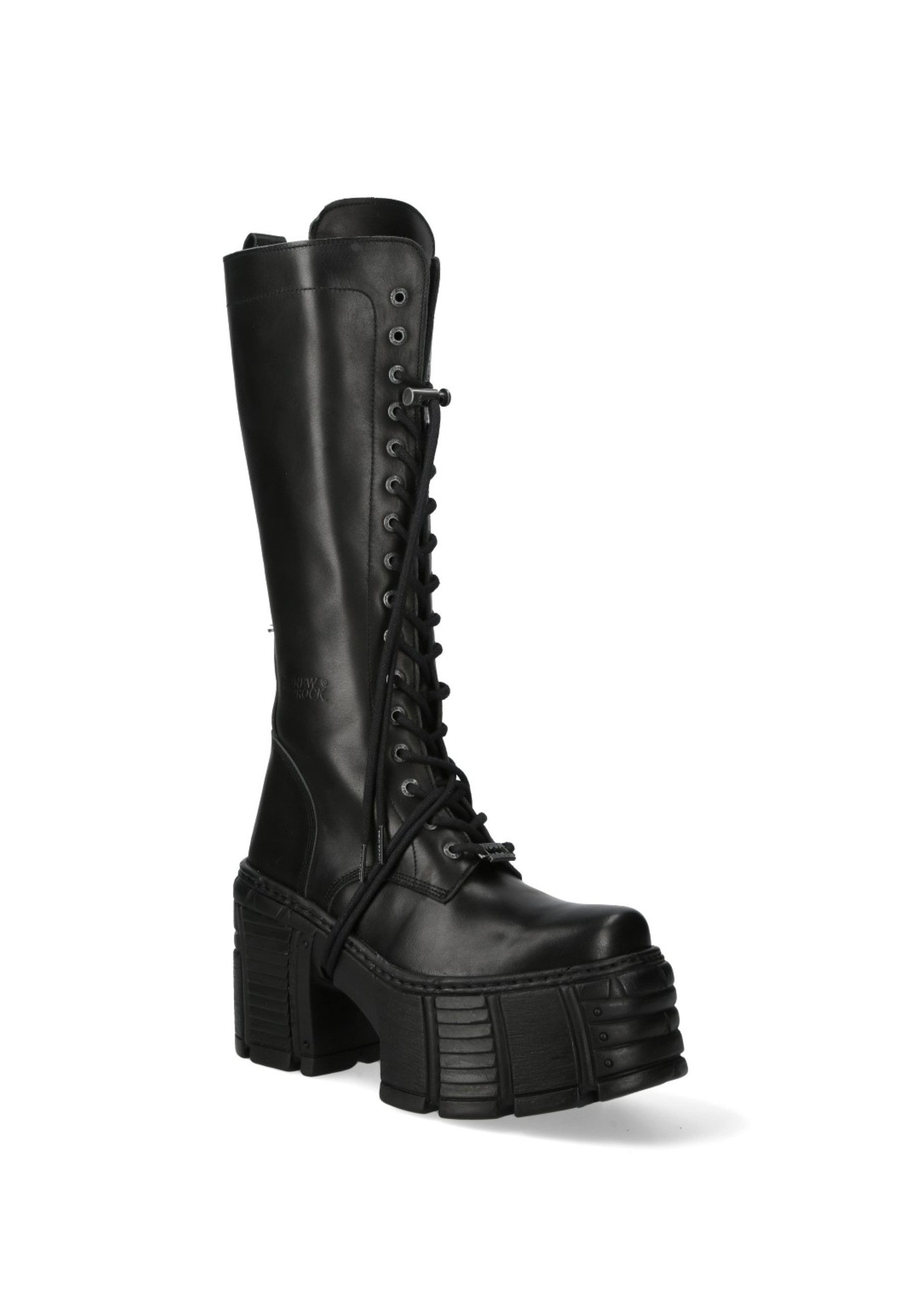 NEW ROCK M-TM002-C2 Plateaustiefel Handgefertigt in Spanien aus echtem Leder