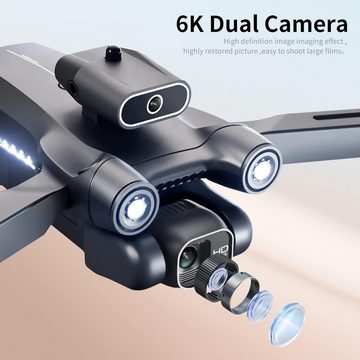 Goolsky Drohne (6K, Gestenfotografie, Maintien D'Altitude Mode 'Headless' 1 Akku, LS-S1S Drohne mit Kamera 6KWIFI Professional Bürstenloser Quadcopter)