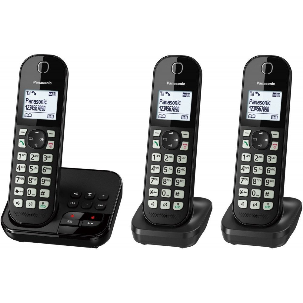 Panasonic KX-TGC463GB Festnetztelefon (Mobilteile: 3, Integrierter Anrufbeantworter)