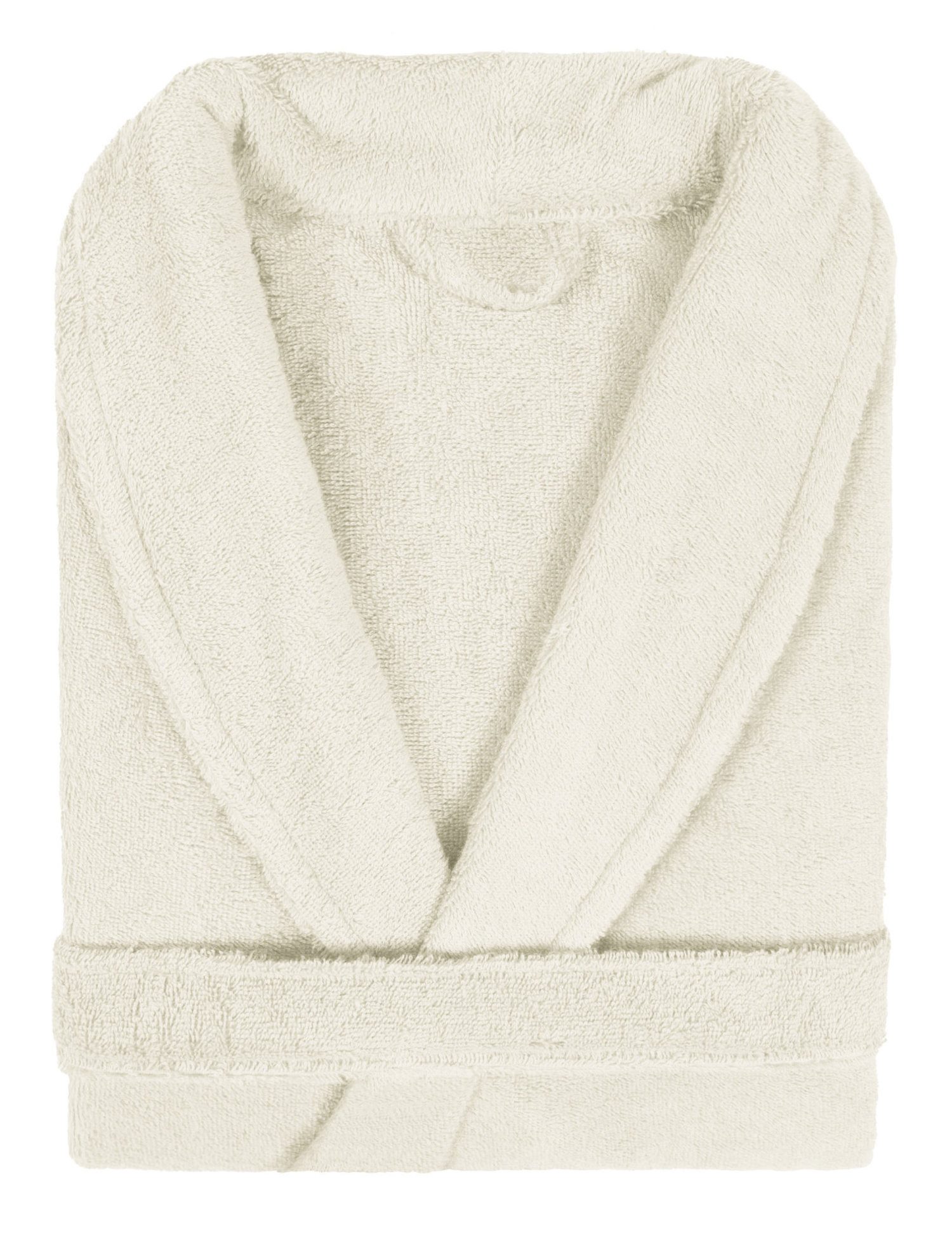 Lasa Home Unisex-Bademantel, Langform, Baumwolle, Schalkragen, Gürtel, Baumwolle