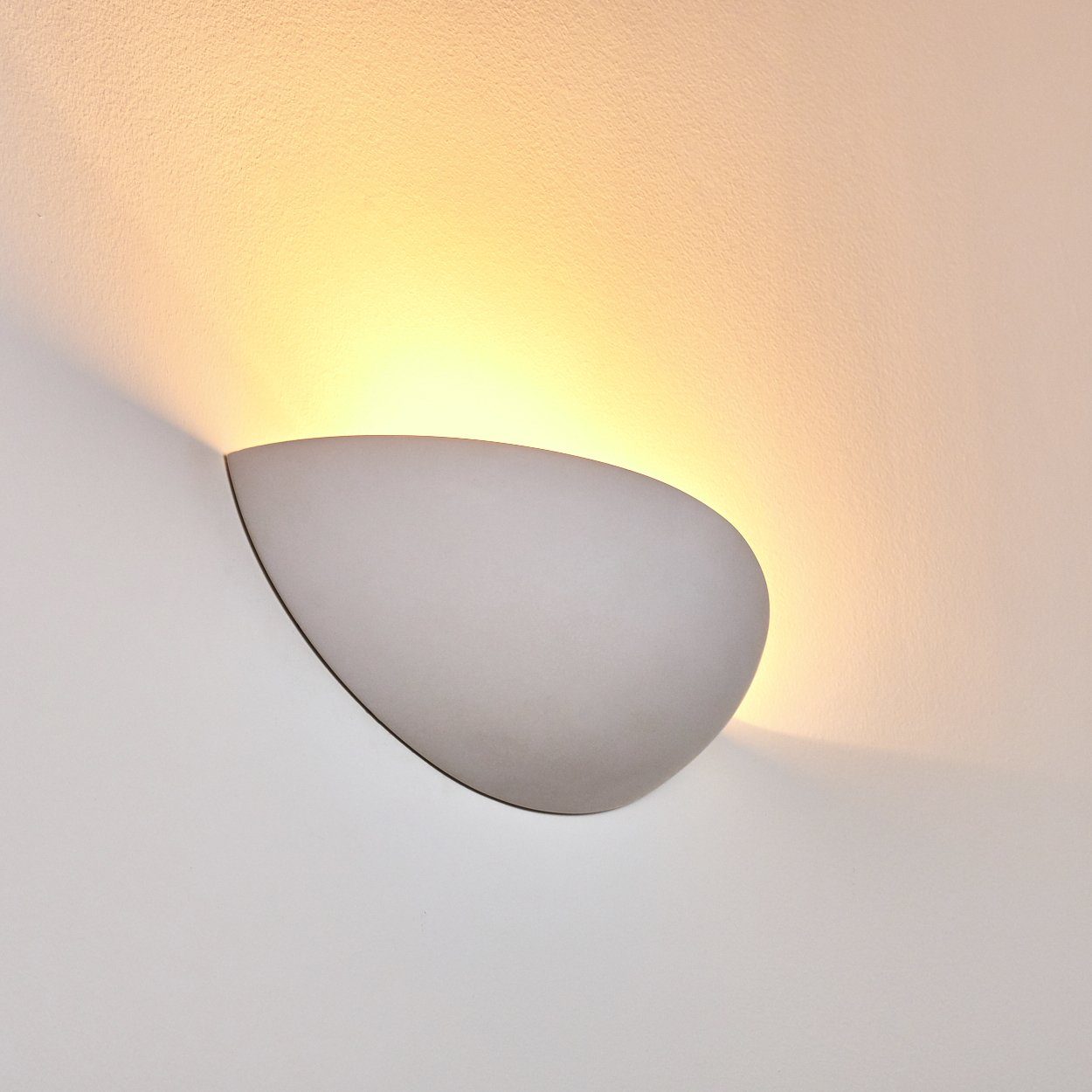 Keramik mit aus mit Farben Lichteffekt, »Cerasa« Wandlampe mit Wandleuchte Weiß, Leuchtmittel, hofstein Lichteffekt, bemalbar 1xE27, Innen handelsüblichen ohne in