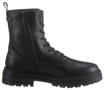 Mustang Shoes Winterstiefelette mit Nieten und Zierriegel an der Ferse