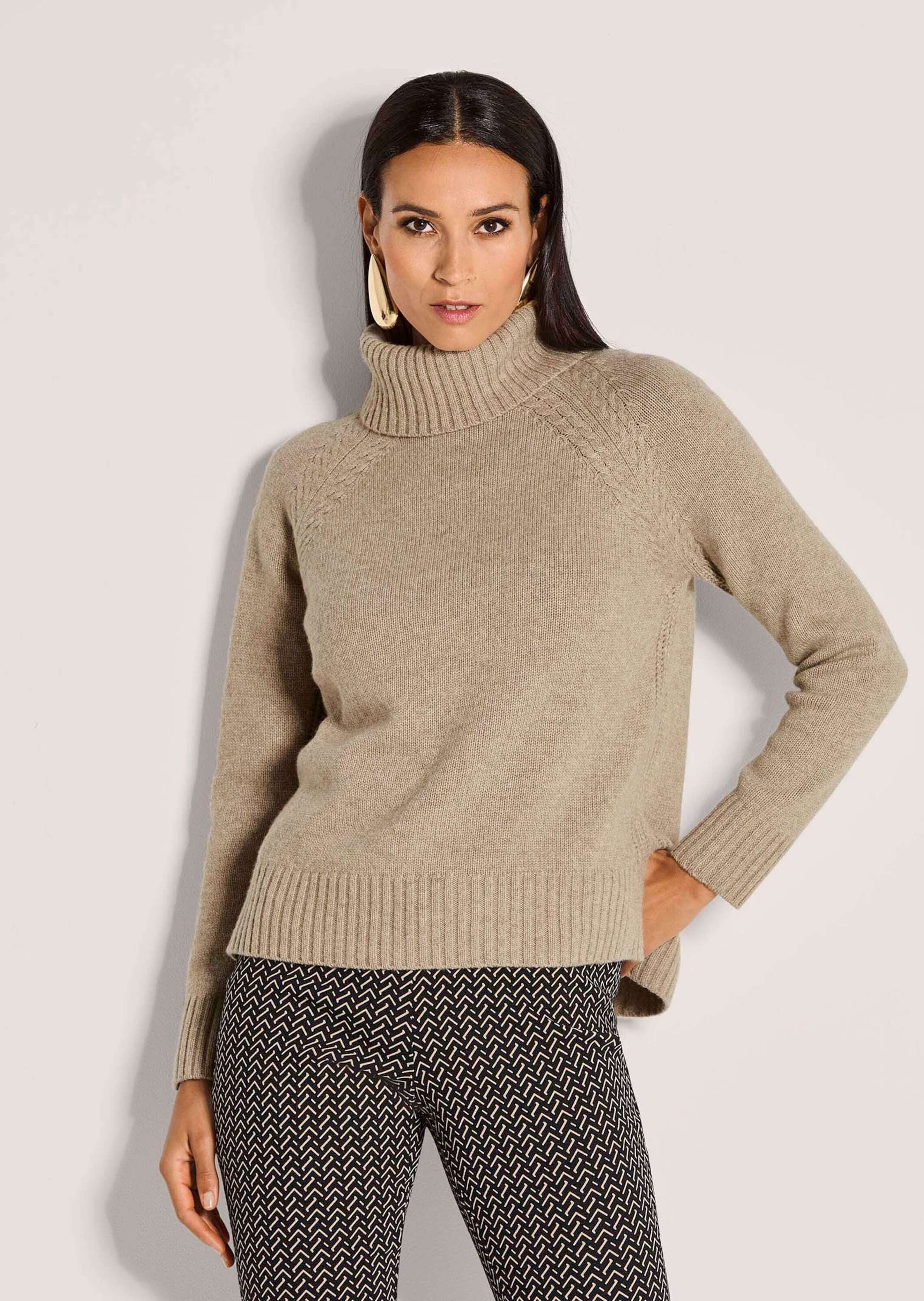 MADELEINE Strickpullover Schlichter Kaschmirpullover mit Rollkragen günstig online kaufen