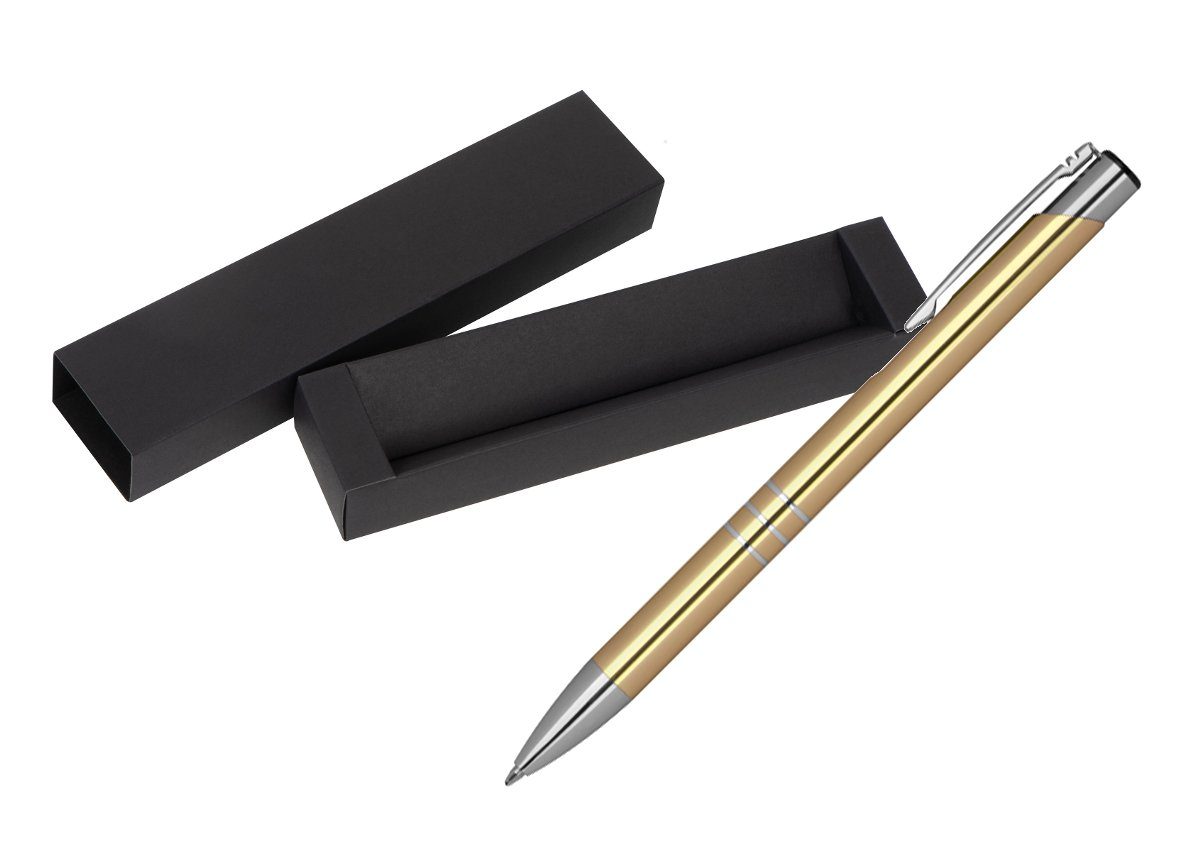 Livepac Office Kugelschreiber Kugelschreiber aus Metall / mit Pappetui / Farbe: gold