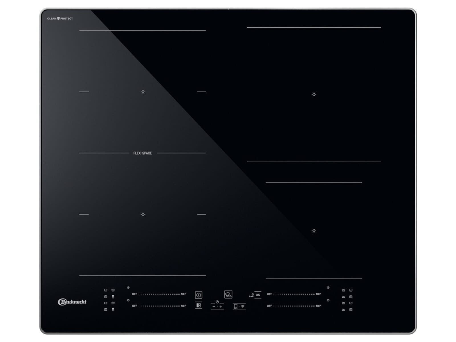 BAUKNECHT Induktions-Kochfeld 869991661850, autark, Timer, TouchControl-Bedienung