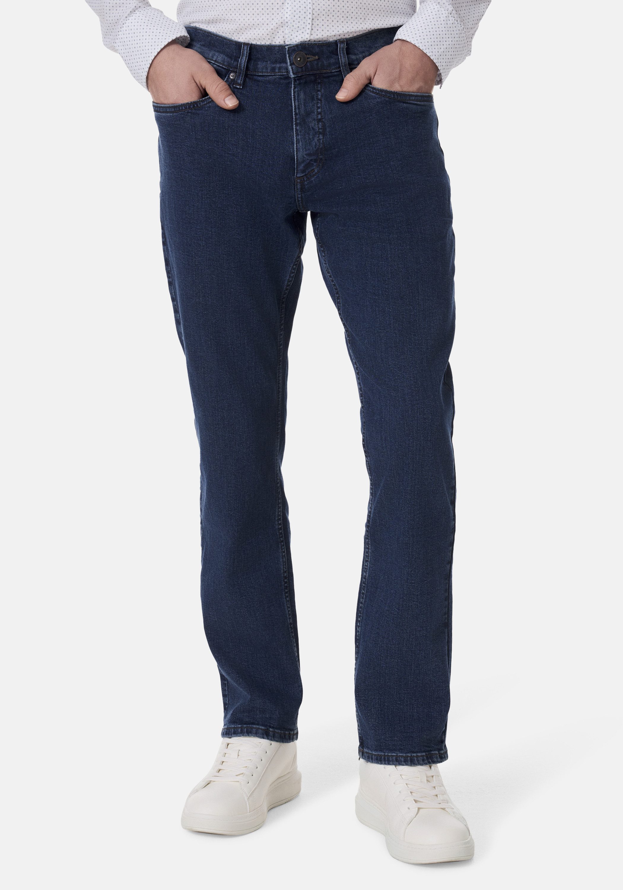 Stooker Men 5-Pocket-Hose Frisco Denim Straight Fit Jeans Straight Fit Casual Clean Wash Twill Coloured Comfort Flex! für Herren