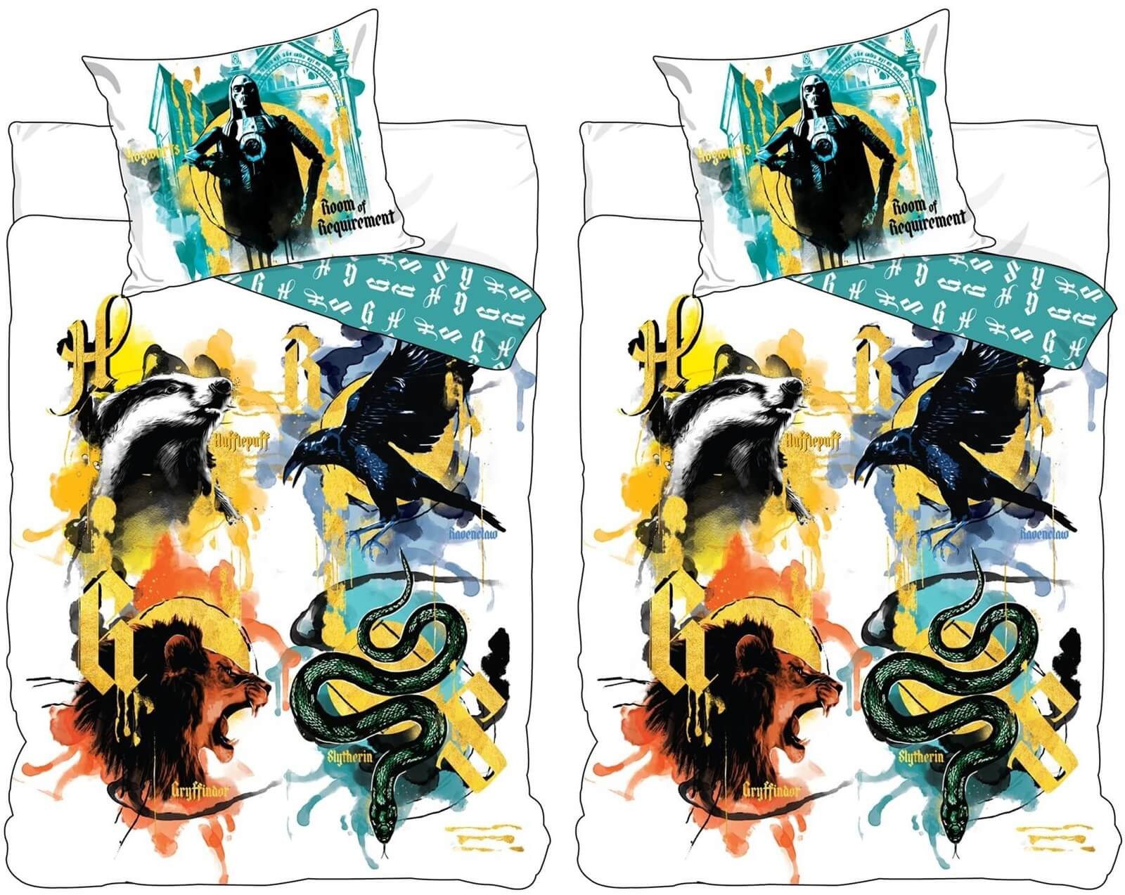 BrandMac Bettwäsche Harry Potter & Lord Voldemort - 2 x Bettwäsche-Set, 135x200 & 80x80, Baumwolle, 100% Baumwolle