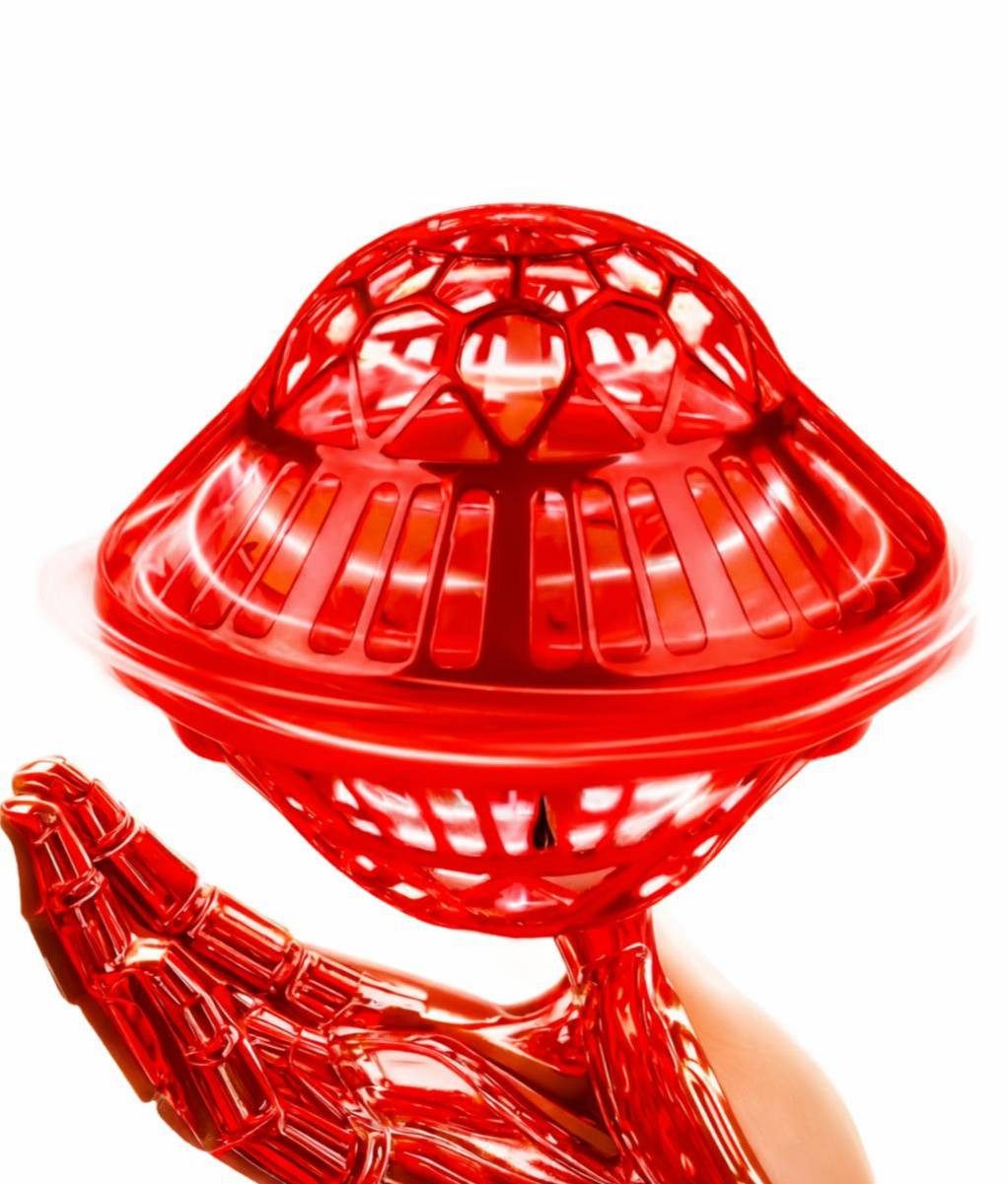 Goldstern-Tech Spielball (interaktiver Flugball mit Gegensteuerung, USB-Akku & Fernbedienung), LED-Hoverball, Fliegender Ball mit Lichteffekten