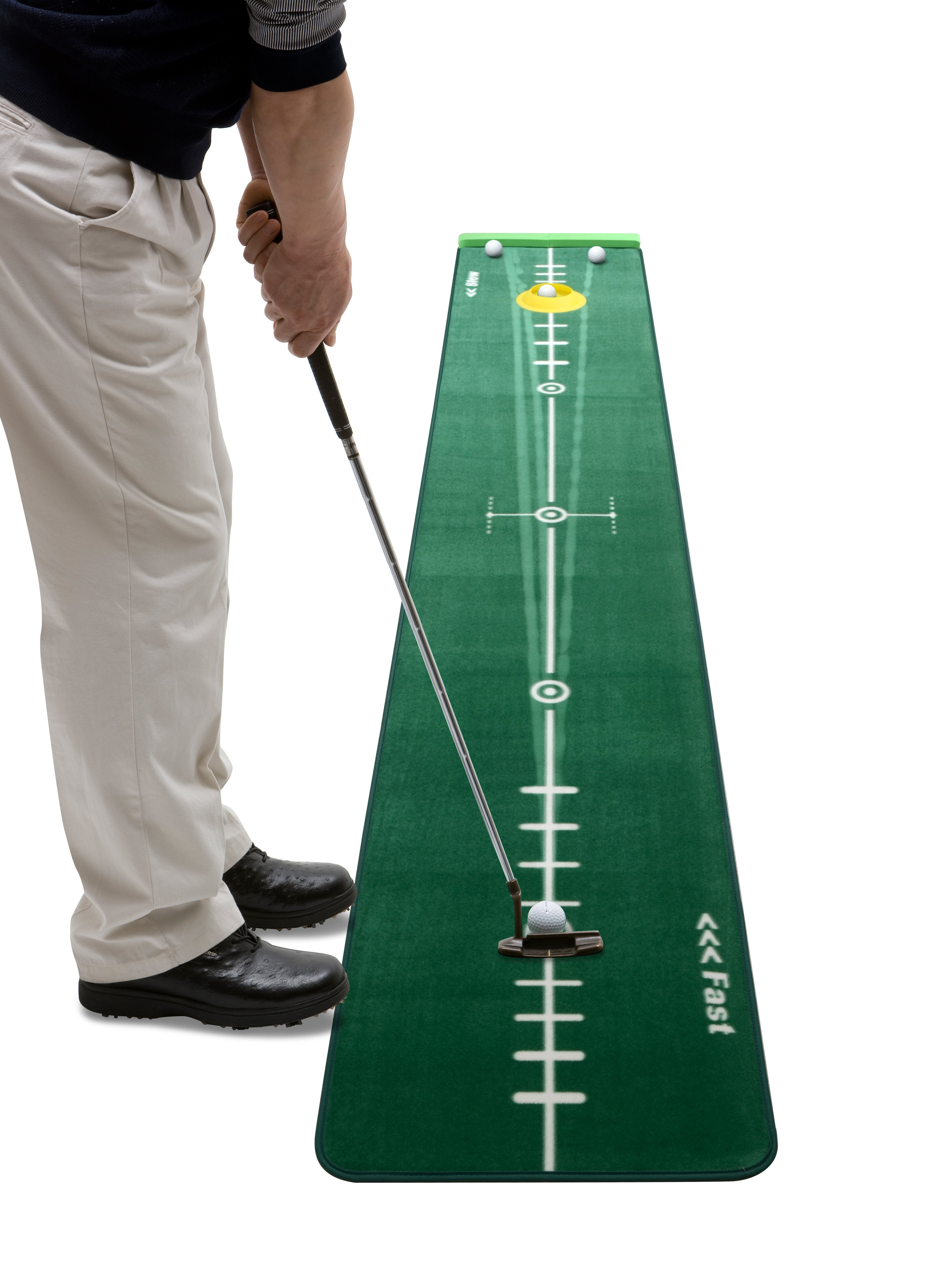 Puttingmatte Golf-Abschlagmatte Best inkl. Ballstopper-Einheit, Track Best Medium Track Golf