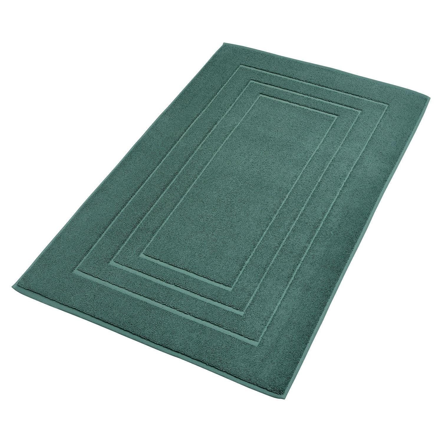 MONDO Badematte, Dunkelgrün, 60 x 100 cm, Uni, fußbodenheizungsgeeignet, sc günstig online kaufen