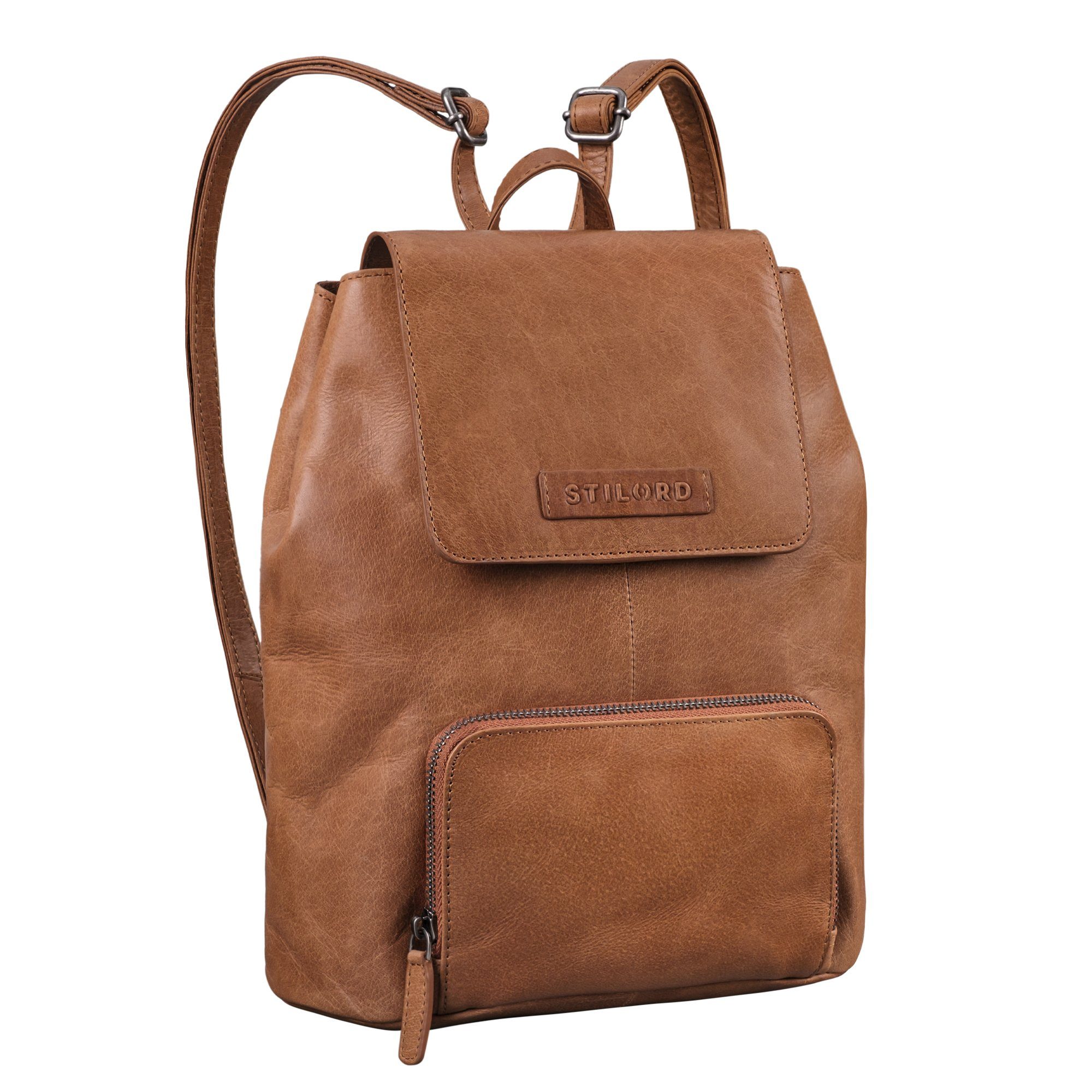 Cityrucksack STILORD "Johanna" Kleiner Lederrucksack Damen Modern
