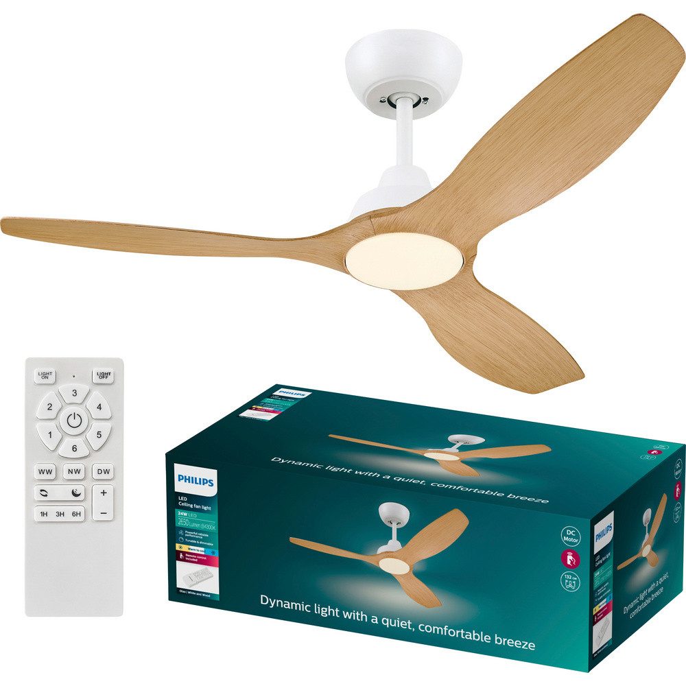 Philips Bodenventilator Philips LED Olas Deckenventilator günstig online kaufen