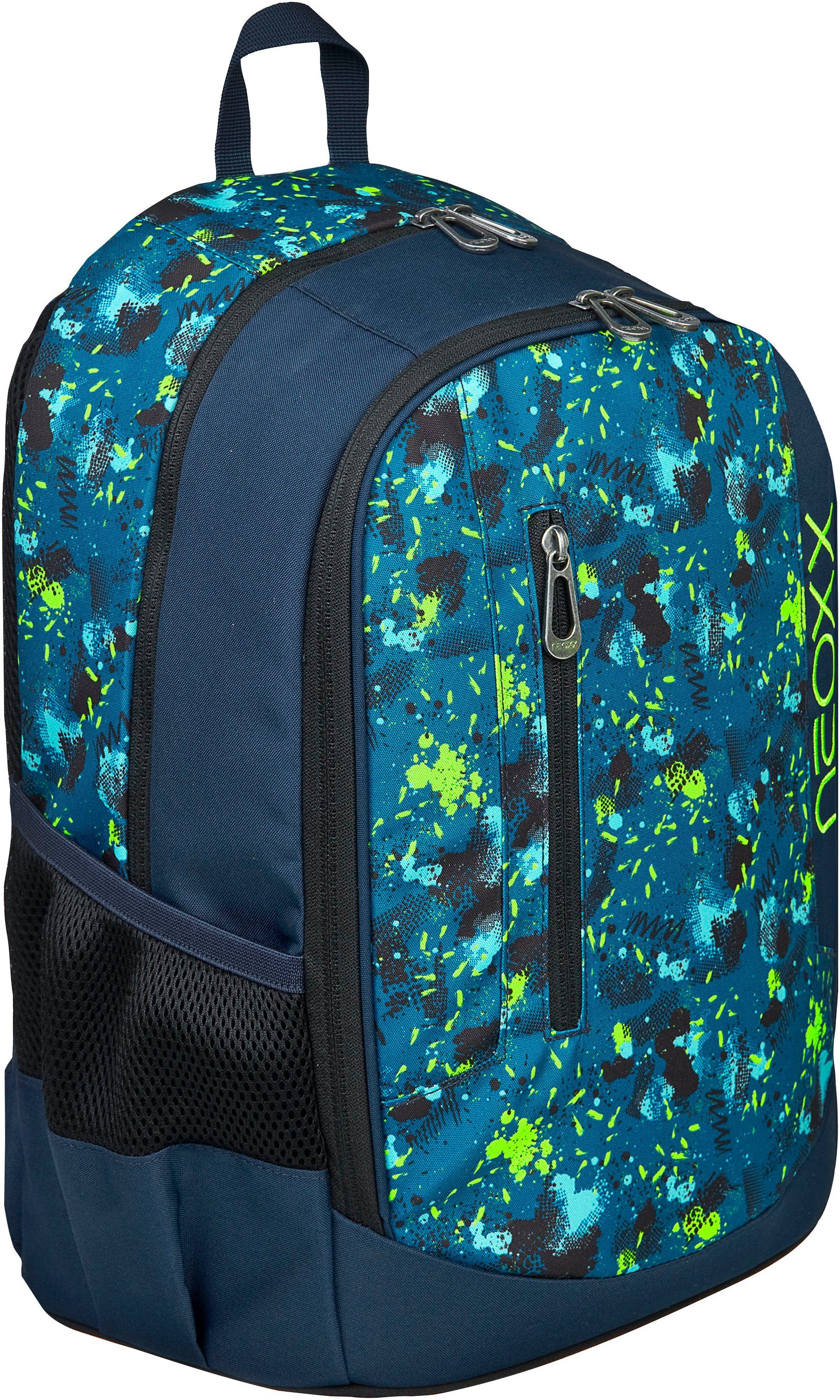 neoxx Schulrucksack Flow, Petrol Extreme, teilweise günstig online kaufen