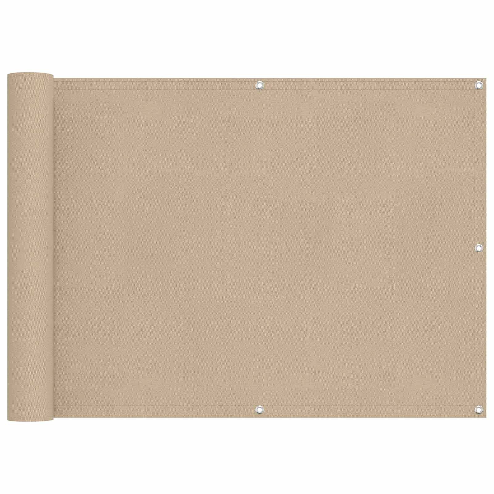 vidaXL Balkonsichtschutz Balkonsichtschutz Beige 75 x 200 cm (1-St)