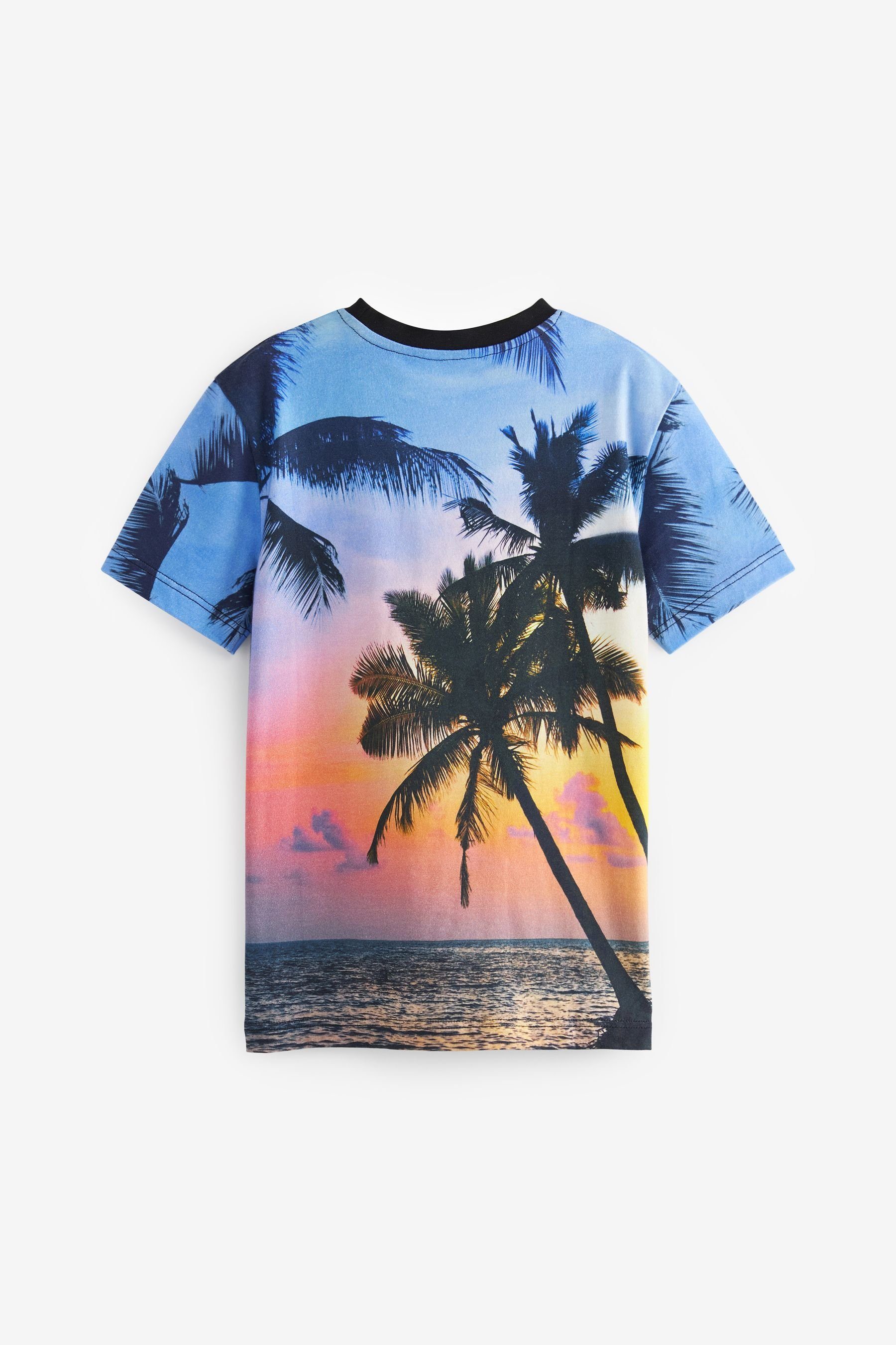 Next T-Shirt T-Shirt mit Allover-Print Sunset Beach (1-tlg)