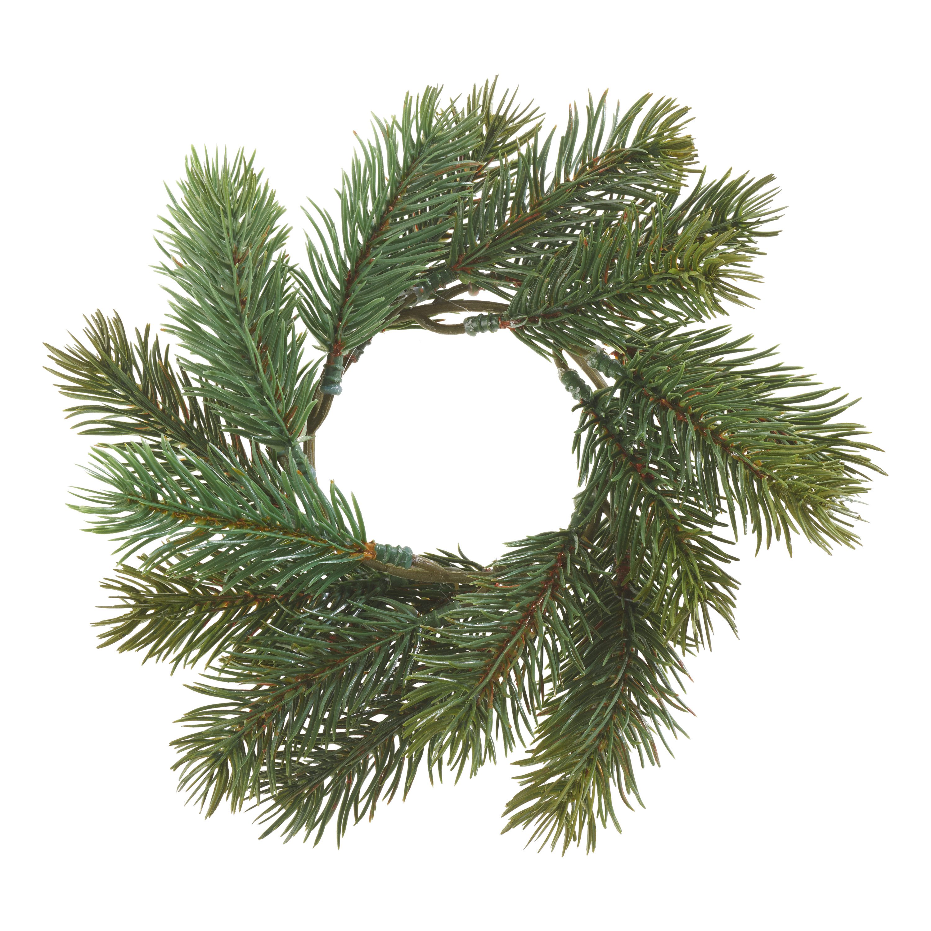 DPI Bastelkranz Tannen Kerzenring Florence, 16cm