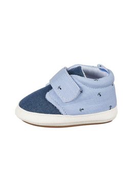 Sterntaler® Baby-Schuh Krabbelschuh (1-tlg) Bequeme Krabbelschuhe - Baby Schuhe Jungs, Babyschuh aus Denim und Baumwollstoff mit Druck - Flexible Schuhe, Maritime Babyschuhe mit Klettverschluss und rutschfester Sohle - Baby Ballerinas Schuhe - Anti-Rutsch-Sohle