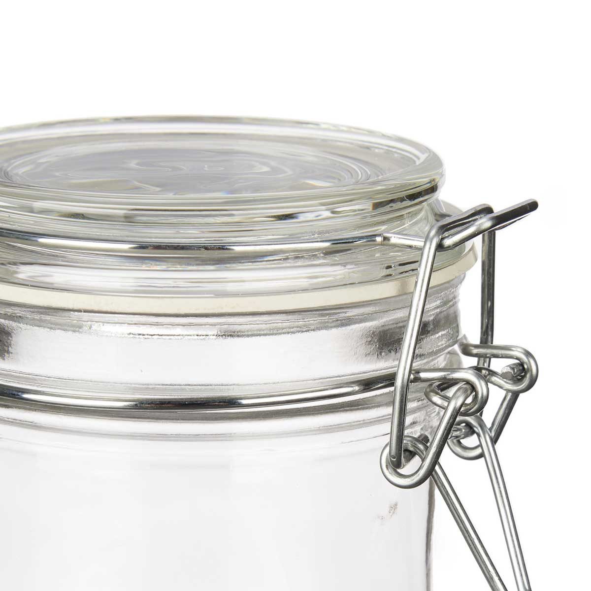Vivalto Vorratsglas Glas mit Schnappdeckel, 250 ml, Glas, (einzeln, einzeln)
