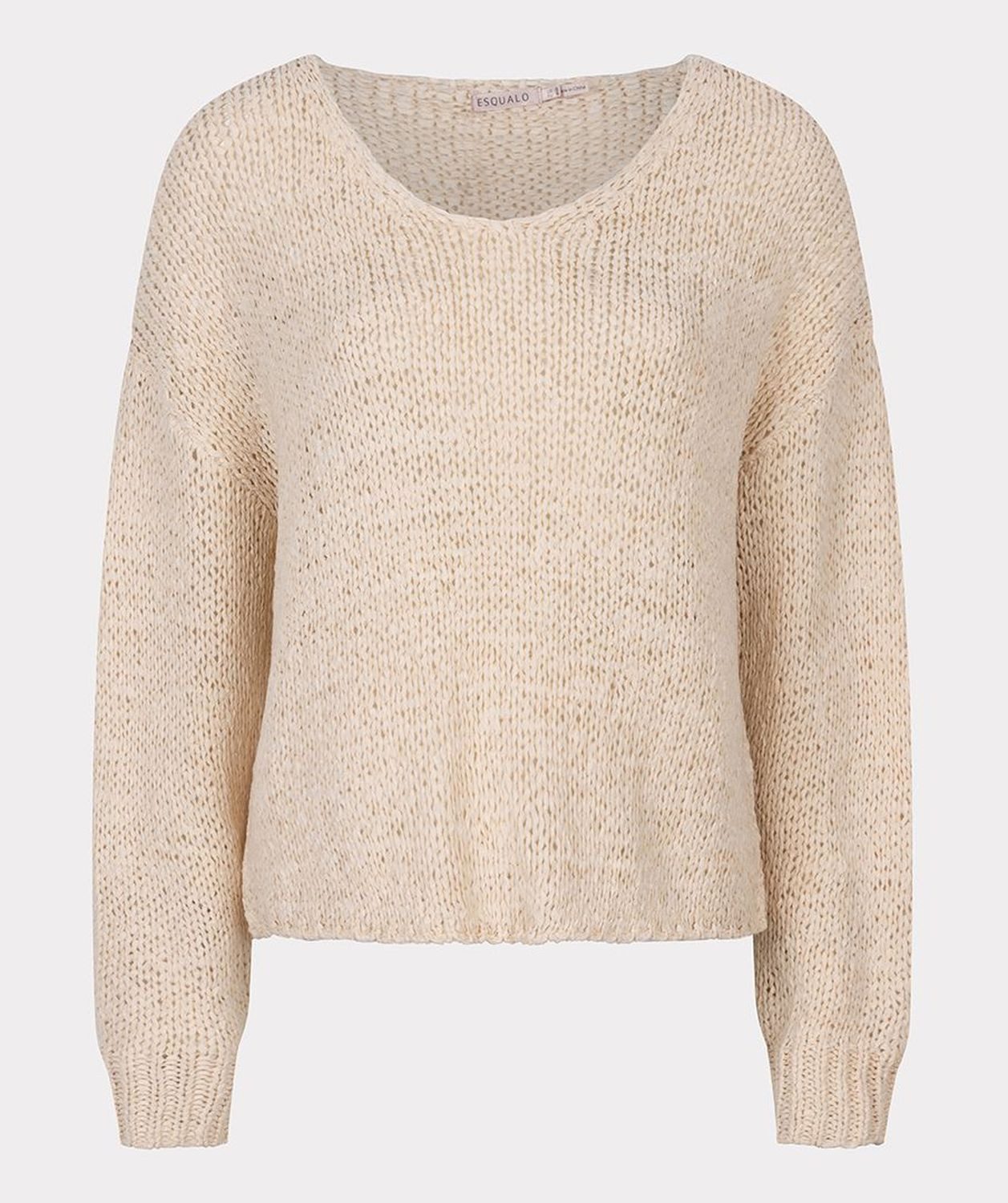 Esqualo Strickpullover Esqualo Pullover mit V günstig online kaufen