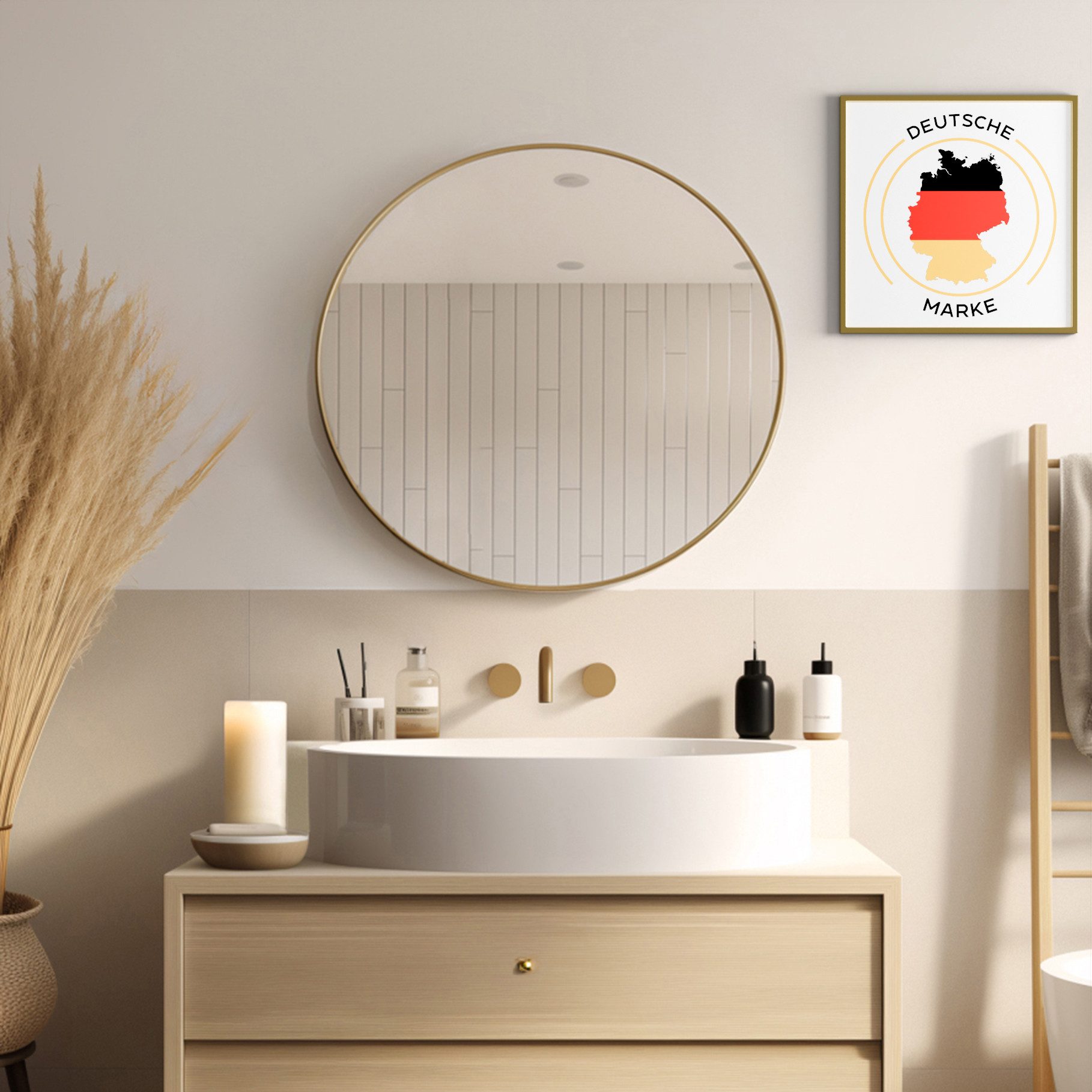 JOULISE Wandspiegel Design Wandspiegel Rund 50/60/70 günstig online kaufen