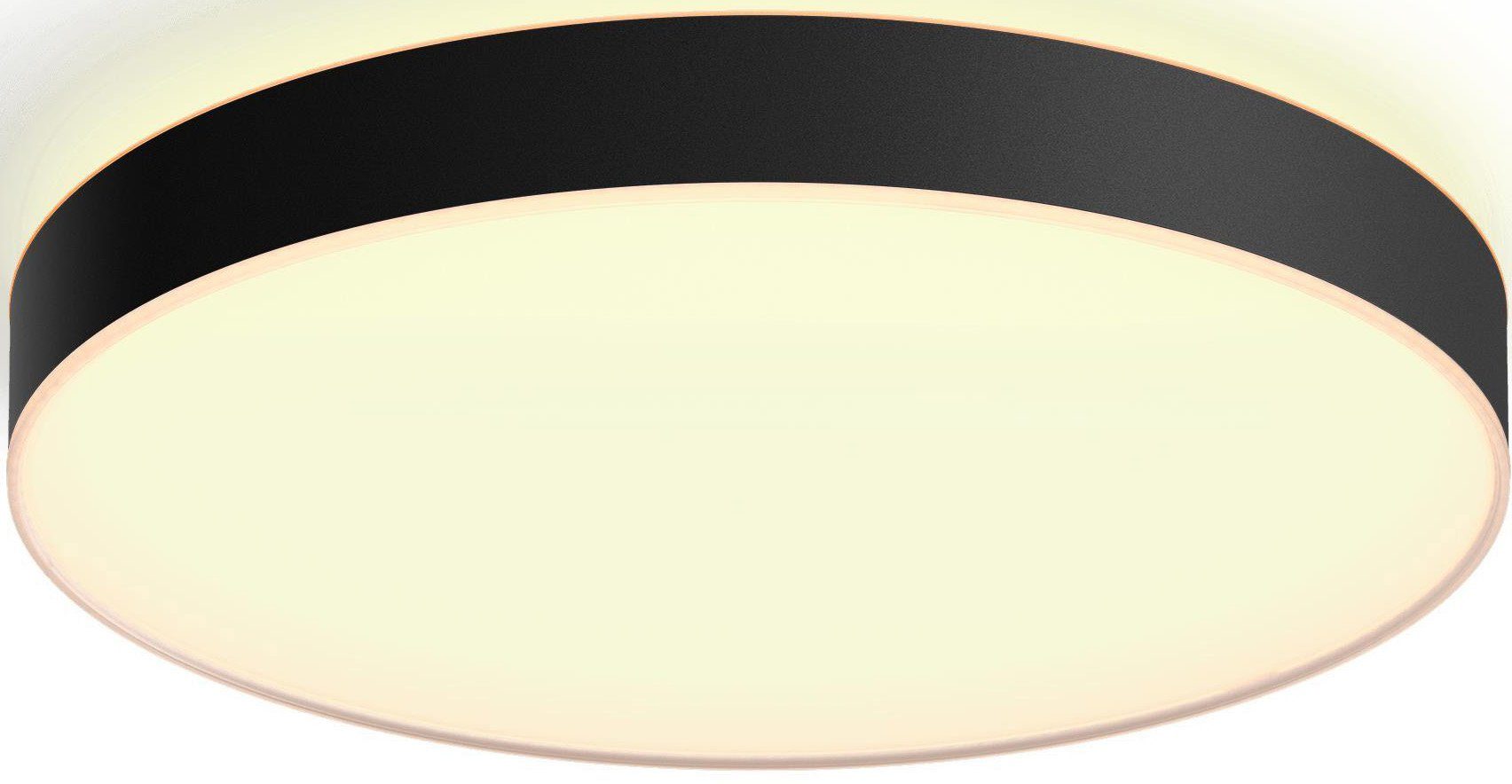 Philips Hue LED Deckenleuchte Enrave, Dimmfunktion, LED fest integriert, Warmweiß
