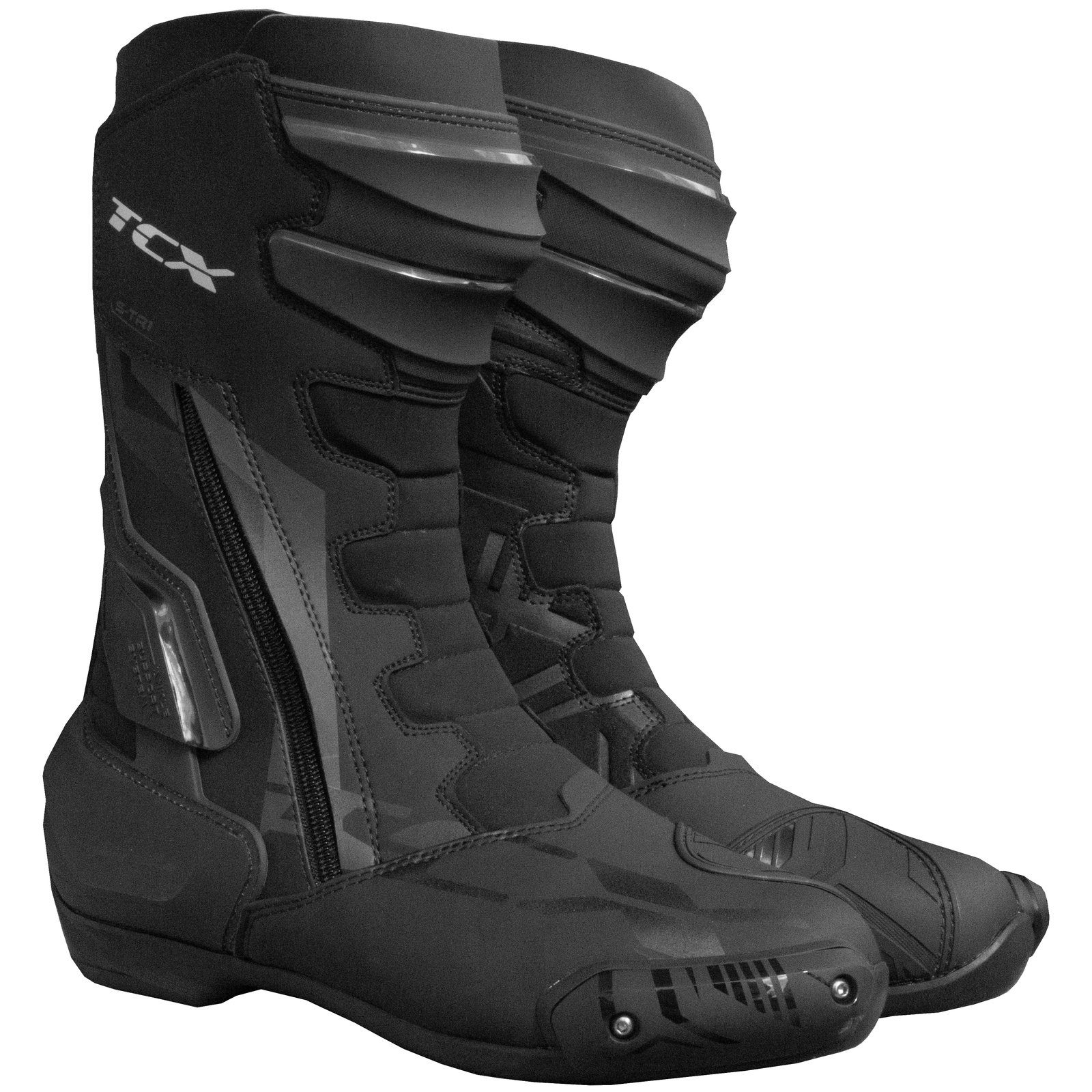 TCX TCX S-TR1 Motorradstiefel Herren schwarz 43 Motorradstiefel (Packung, Antistatische und Öl- und Benzinfeste Sohle)