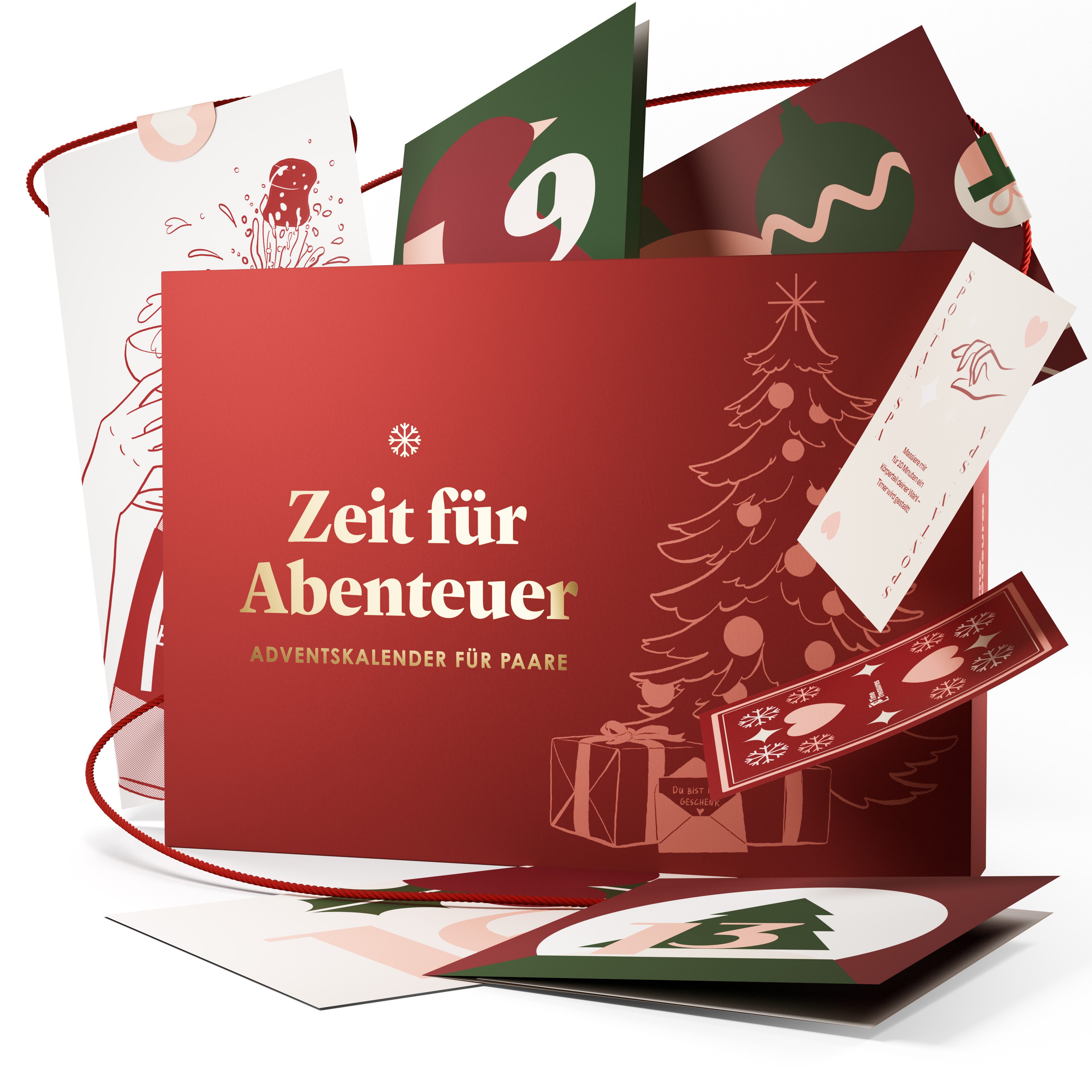 Time Treasures Забронировать адвент-календарь Zeit für Abenteuer: Date-Challenges für Paare (Date Календари), Weihnachtskalender Partner Spiele: Geschenke für Partner