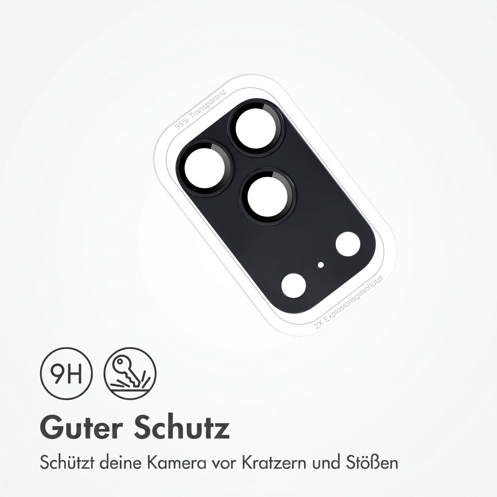 imoshion Displayschutzglas imoshion Kameraschutz Glas 2er-Pack Apple iPhone 18 Pro / 17 Pro - Sch, 2 Stück – Bild 2 von 5