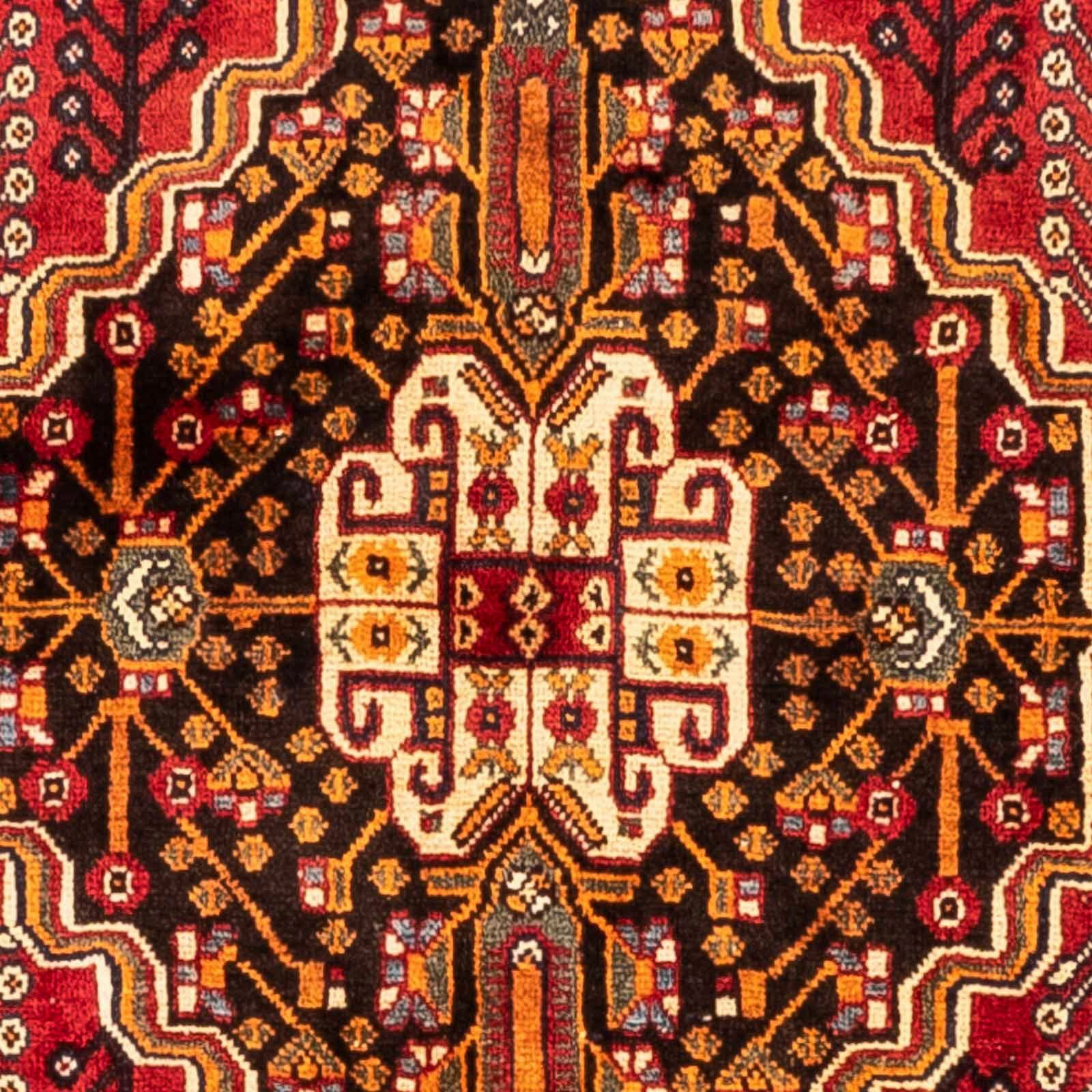 Wollteppich Shiraz Unikat 282 Höhe: x Medaillon mit 1 mm, cm, morgenland, rechteckig, 165 Zertifikat