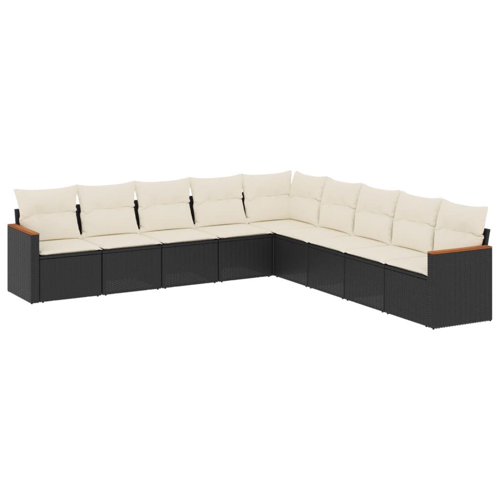 vidaXL Gartenlounge-Set 9-tlg. Garten-Sofagarnitur mit Kissen günstig online kaufen