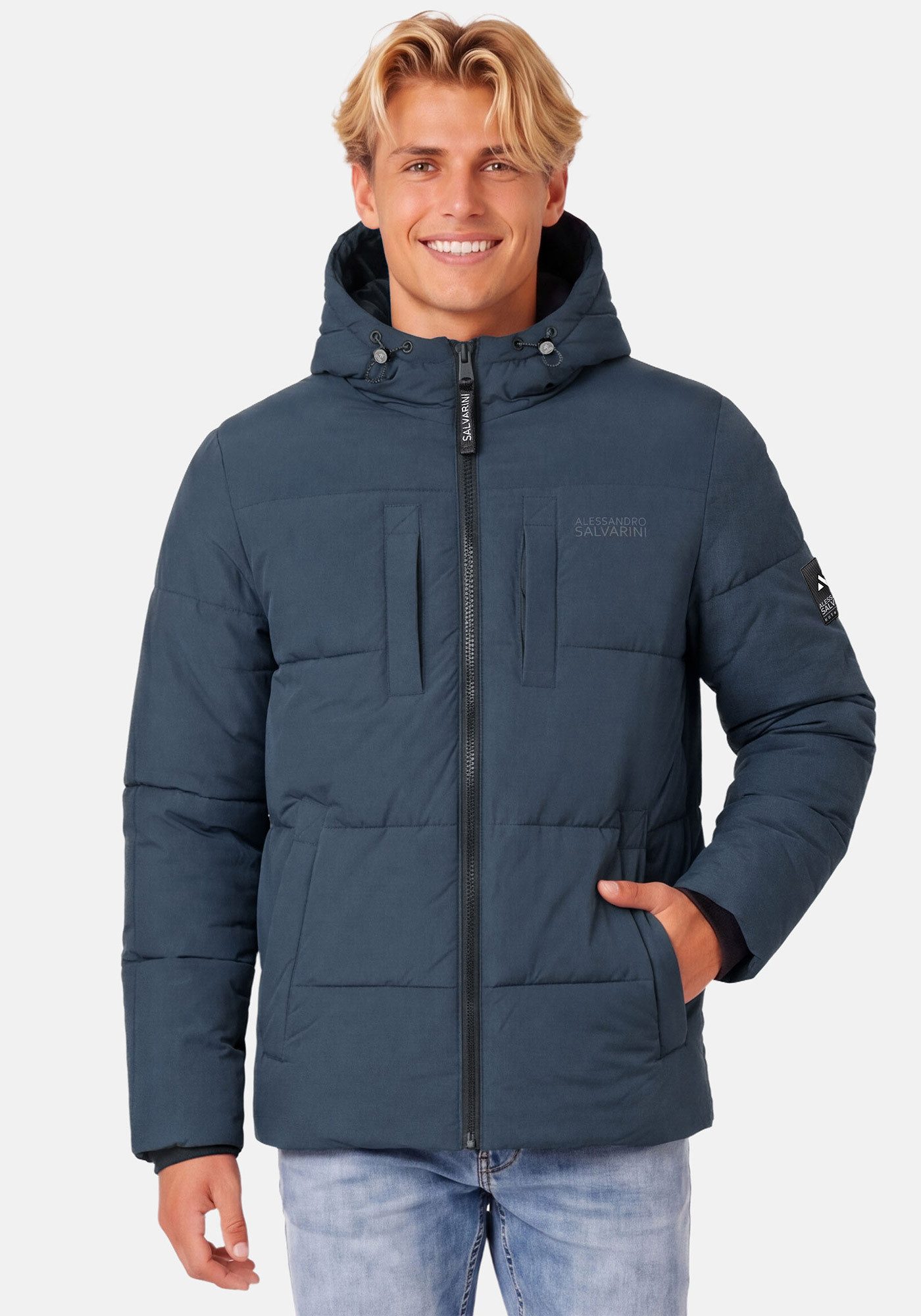 Alessandro Salvarini Winterjacke ASKelvin innen komplett mit warmem Teddyfell